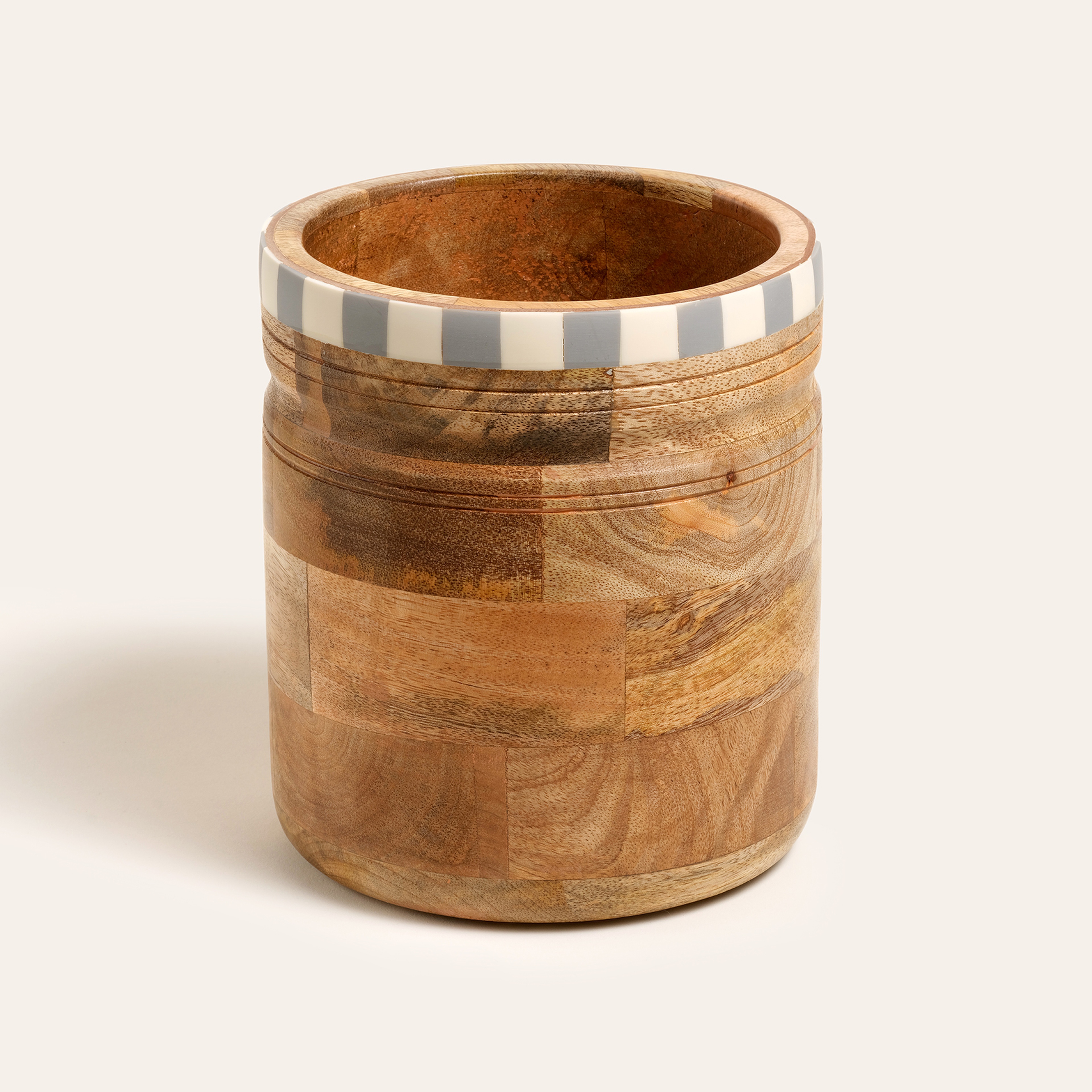 Nohar Mango Ağacı - Reçine Kaşıklık 15x15x18 Cm Natural - Grı