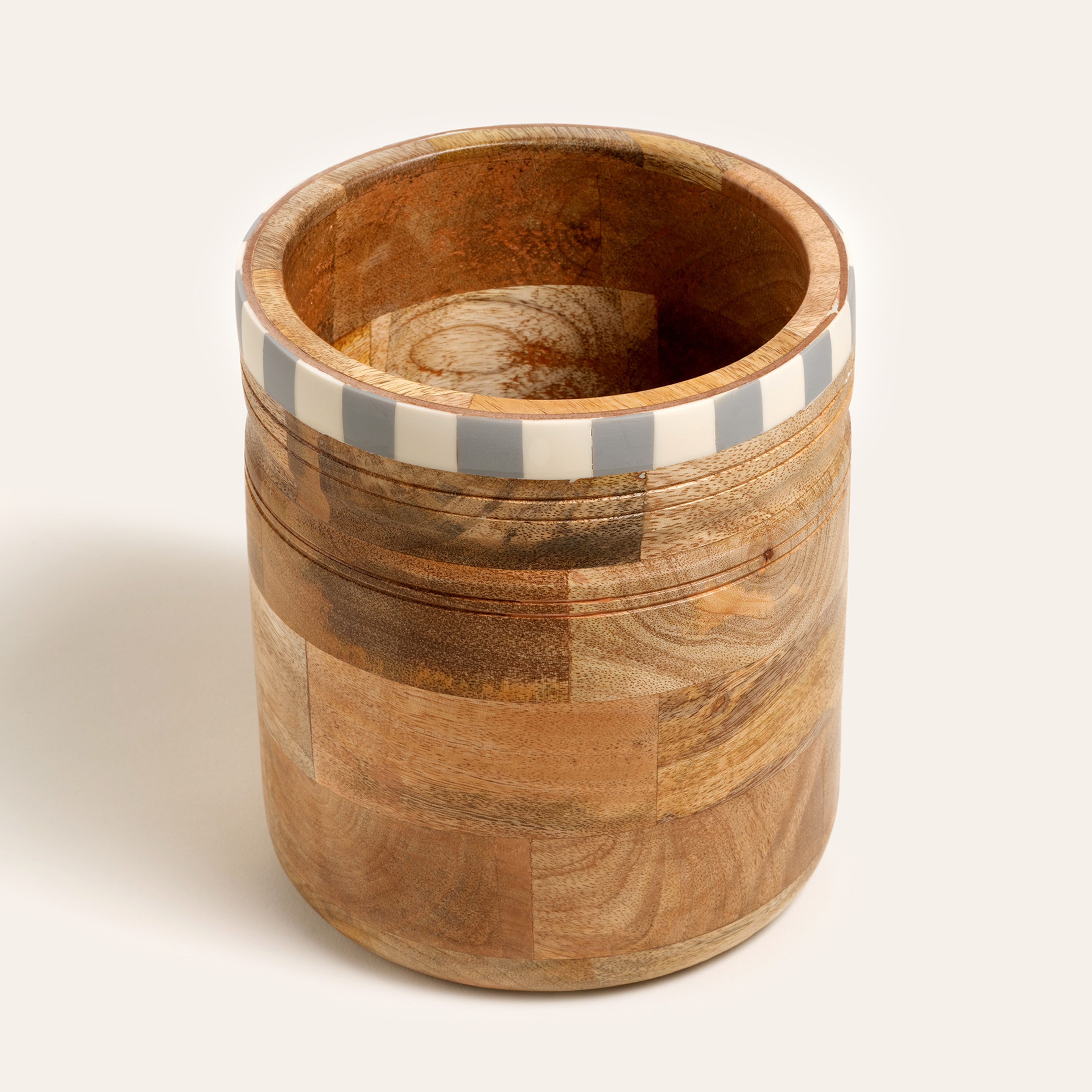 Nohar Mango Ağacı - Reçine Kaşıklık 15x15x18 Cm Natural - Grı