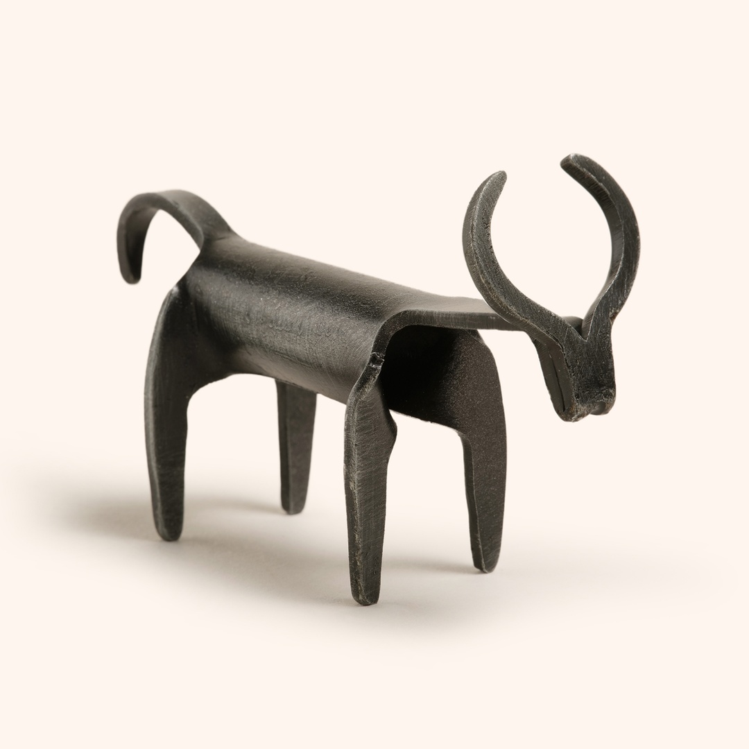 Bıjnor Metal Dekoratif Obje 3x7x4 Cm Gri