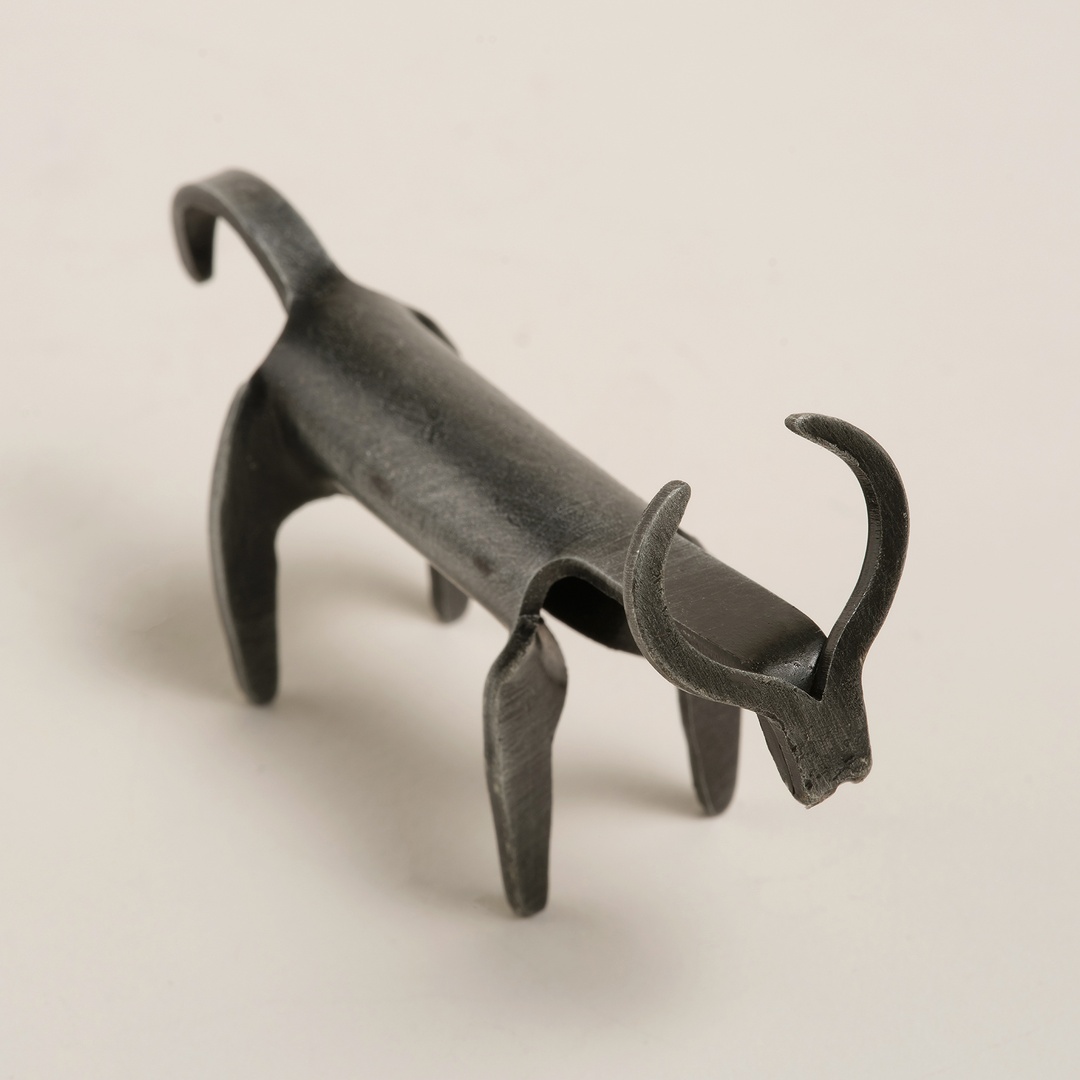 Bıjnor Metal Dekoratif Obje 3x7x4 Cm Gri