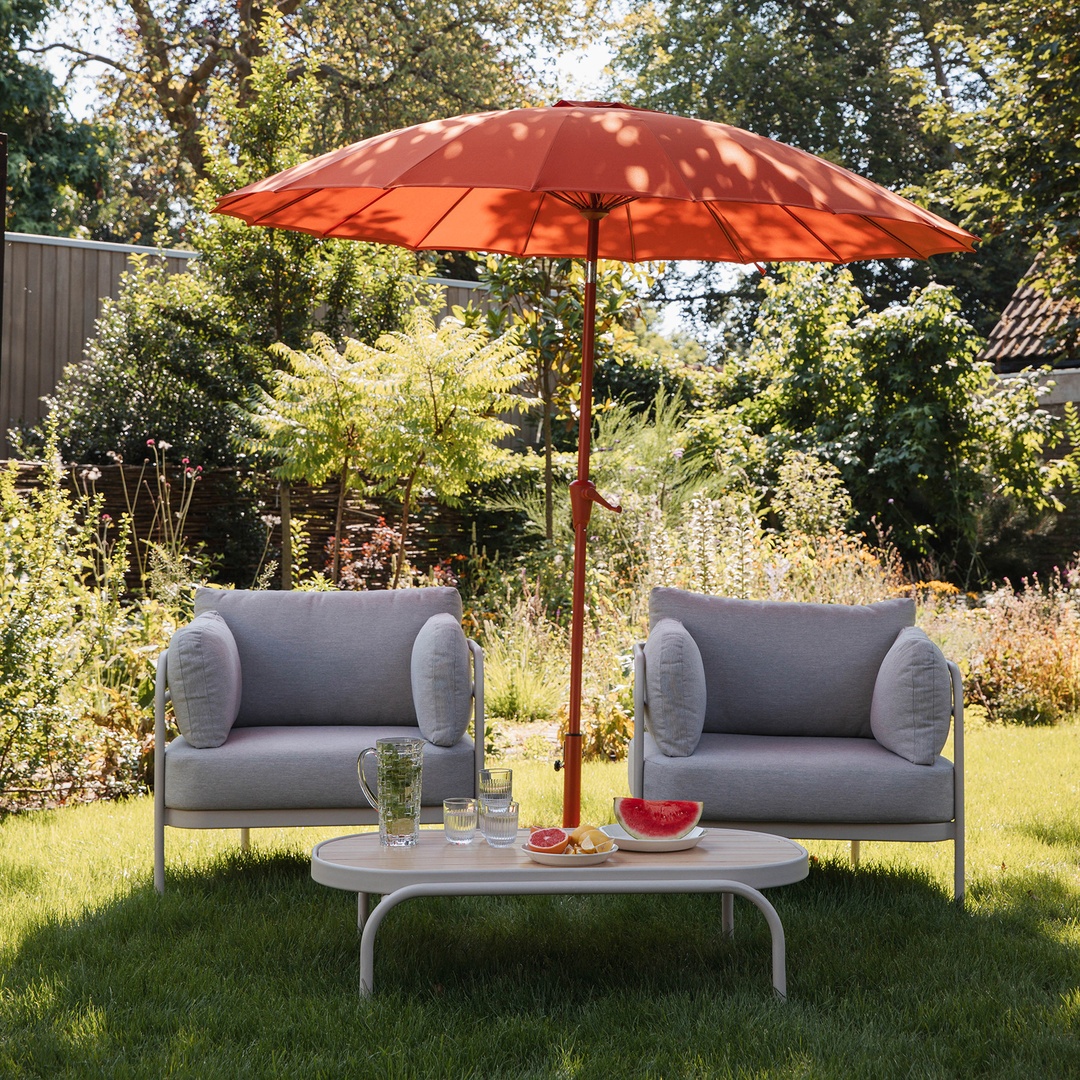 Lısse Aluminyum + Polyester - Çelik Şemsiye 250x250x235 Cm Turuncu