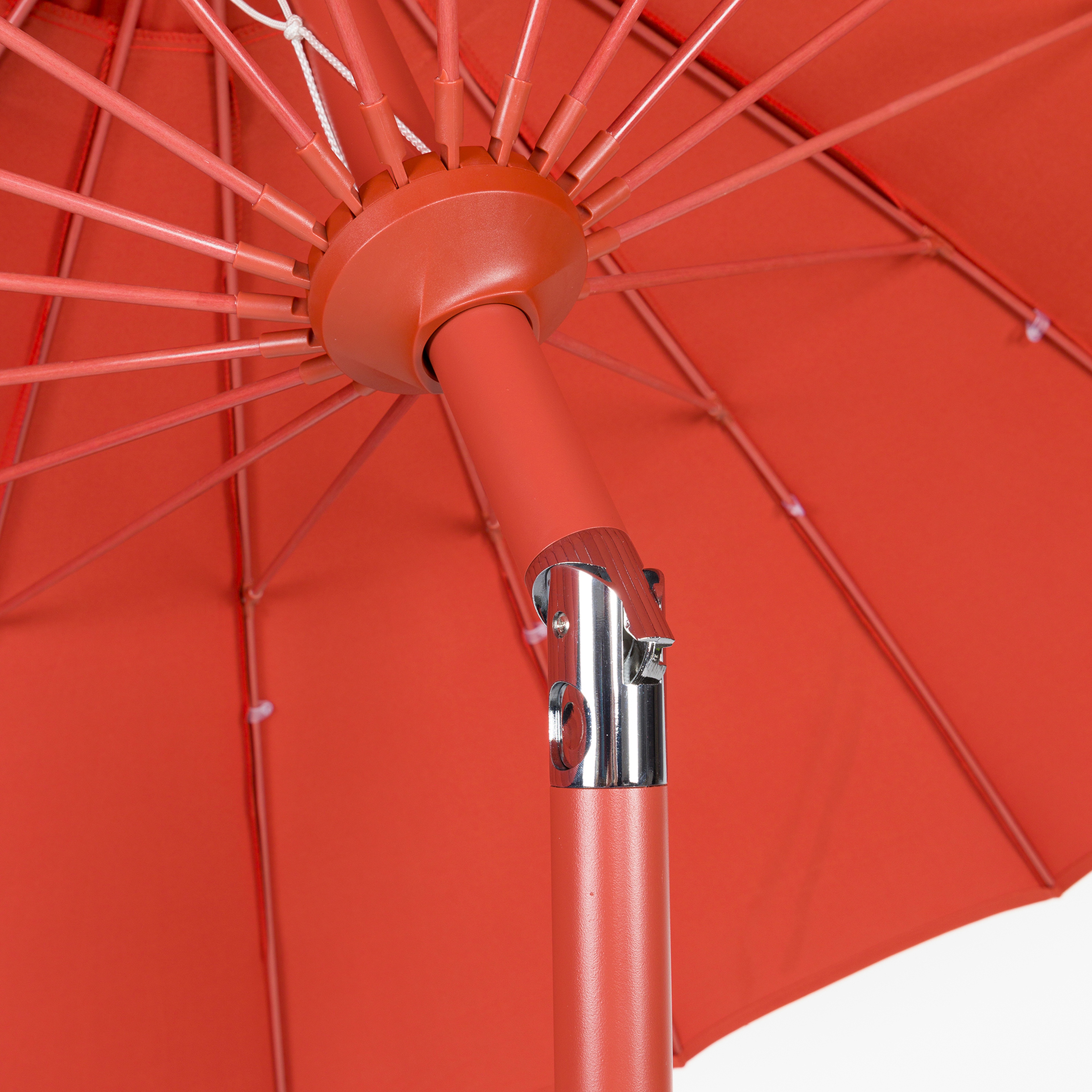 Lısse Aluminyum + Polyester - Çelik Şemsiye 250x250x235 Cm Turuncu