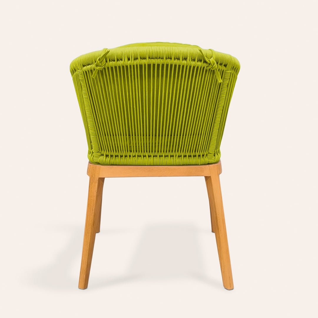 Sumatra Teak Wood Sandalye 57,5x61x78 Cm Yeşil