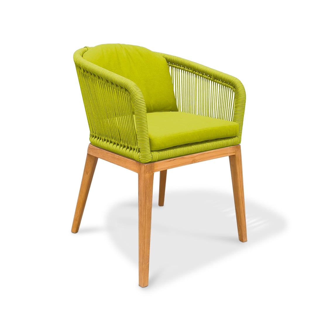 Sumatra Teak Wood Sandalye 57,5x61x78 Cm Yeşil