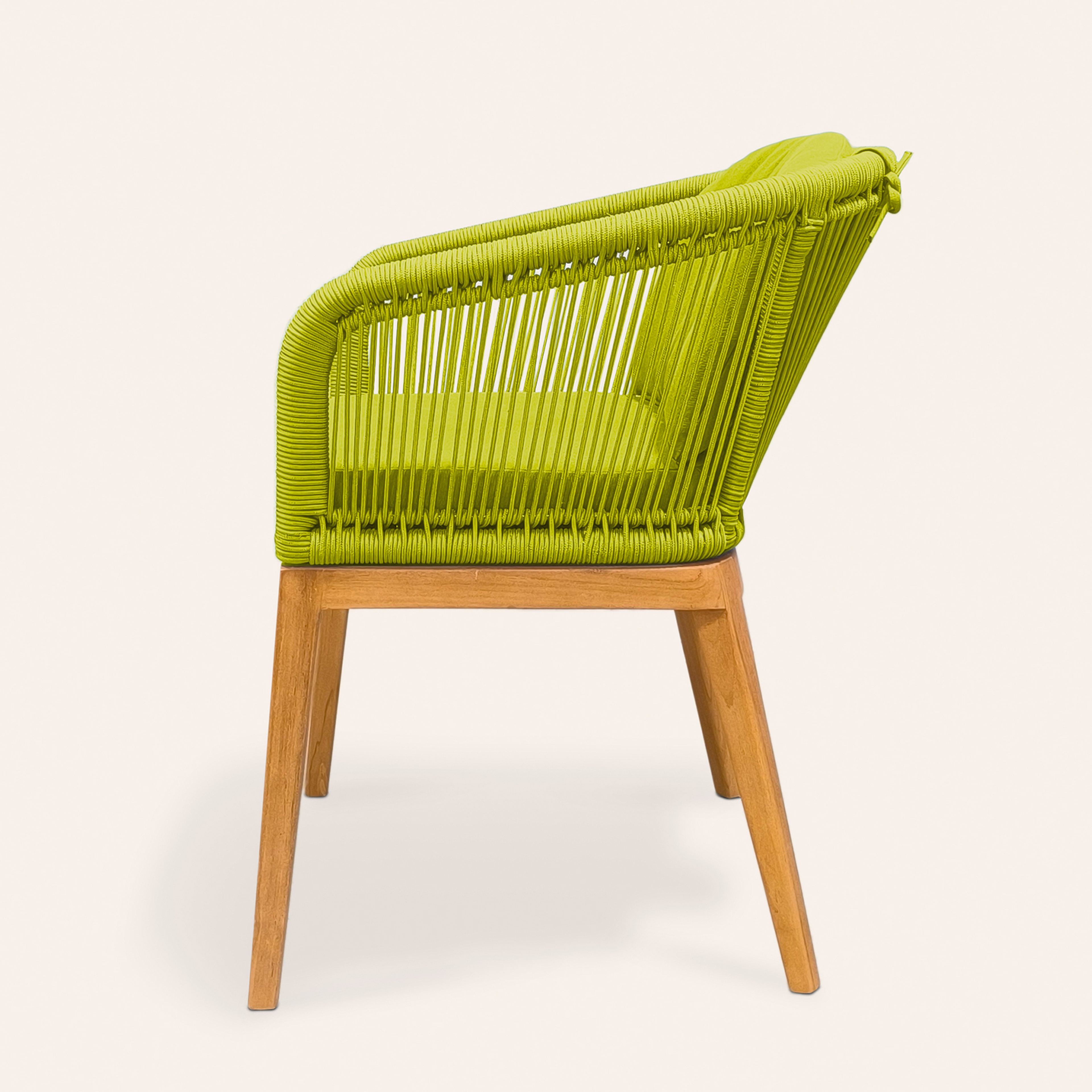 Sumatra Teak Wood Sandalye 57,5x61x78 Cm Yeşil