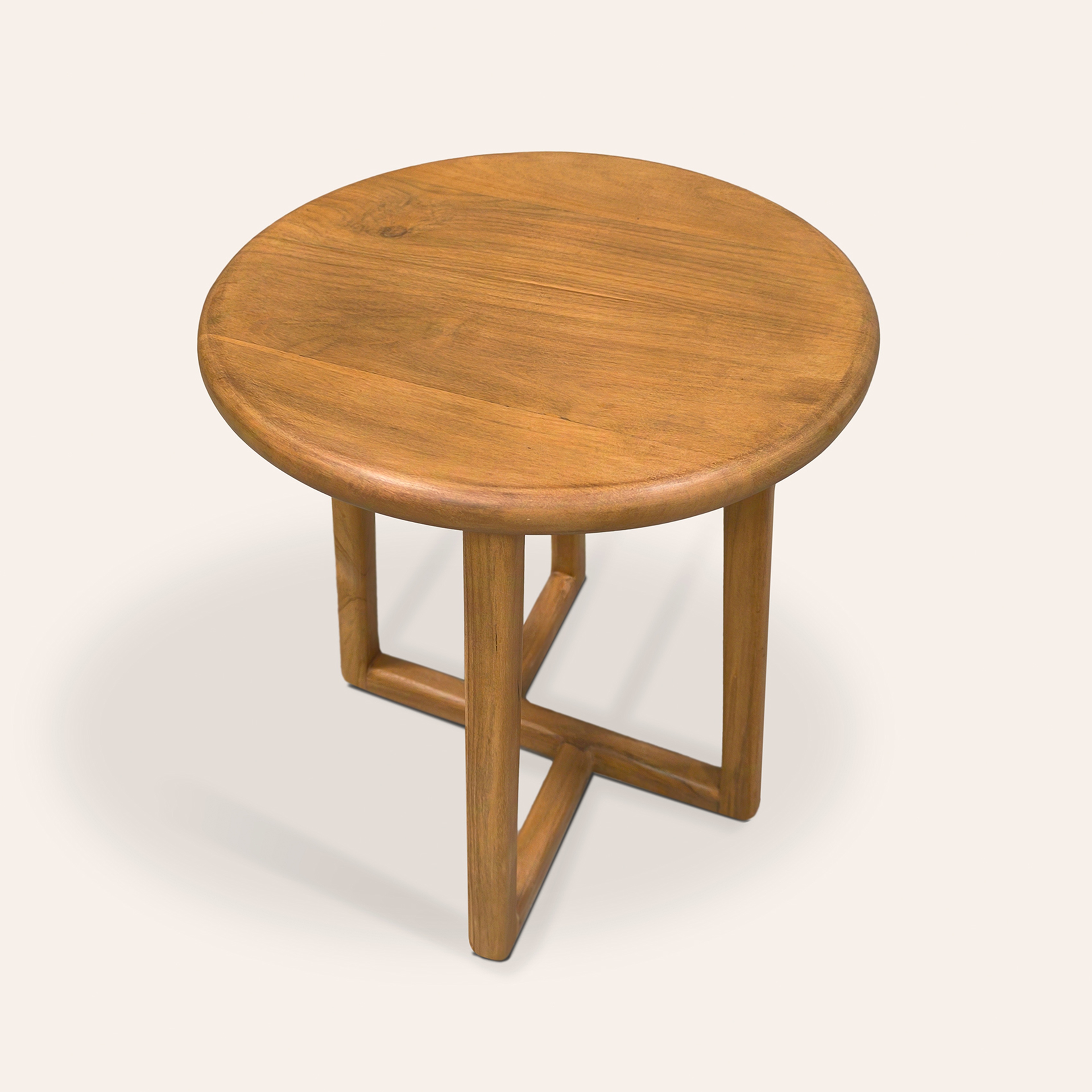 Sumatra Teak Wood Yan Sehpa 40x40x45 Cm Natural