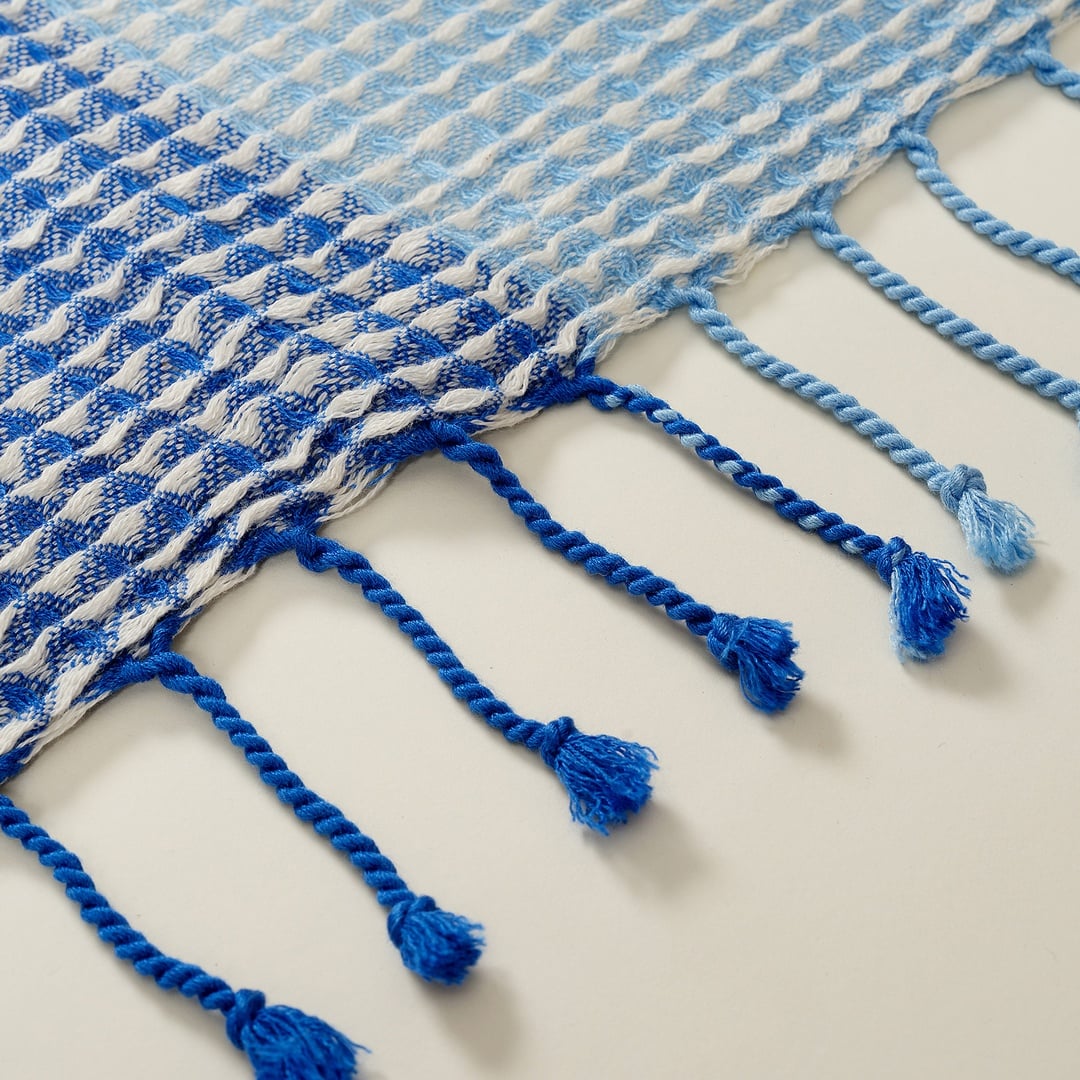 Baklan Waffle Pamuk Pamuklu Peştamal 90x170 Cm Mavi