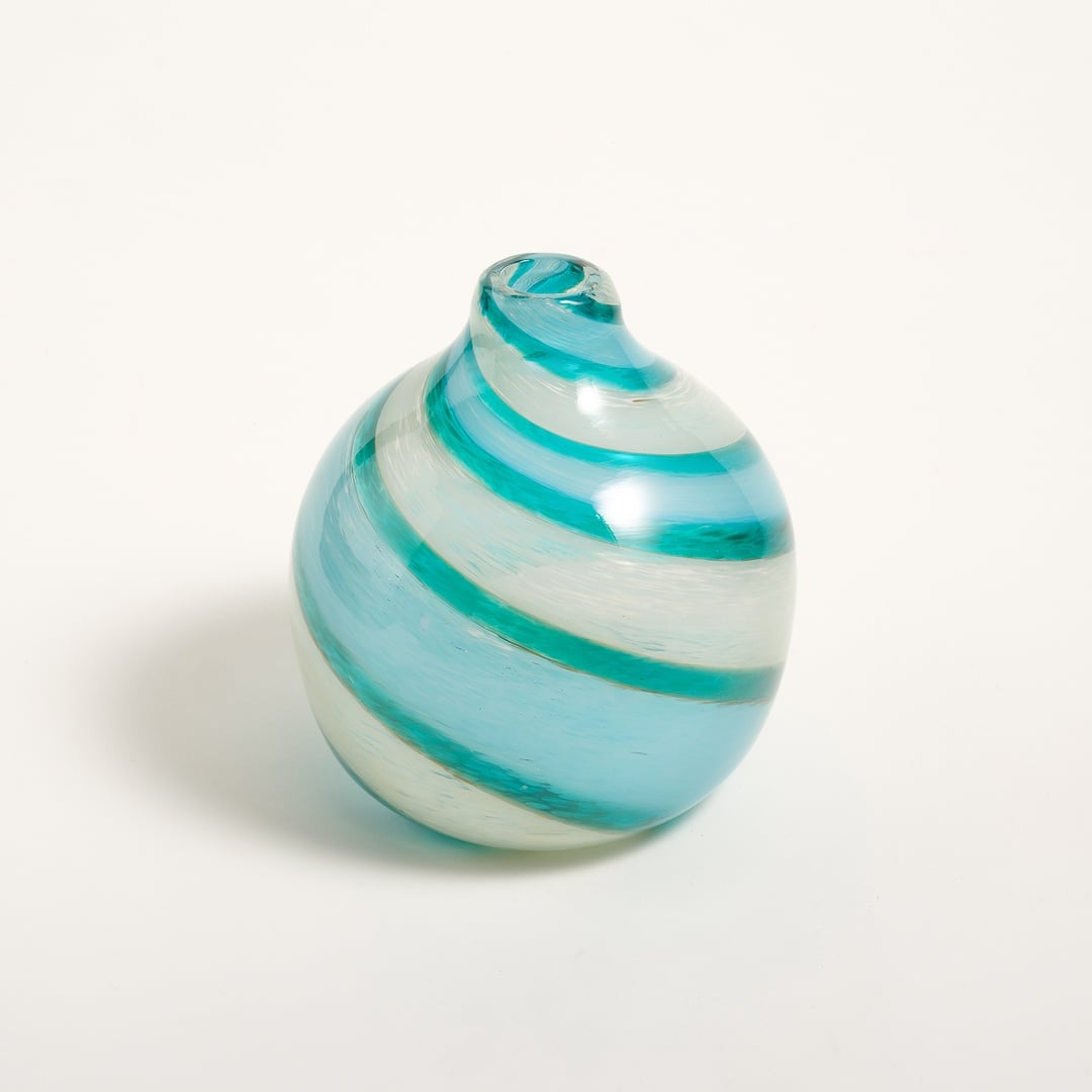 Macau Cam Vazo 21 Cm Mavi