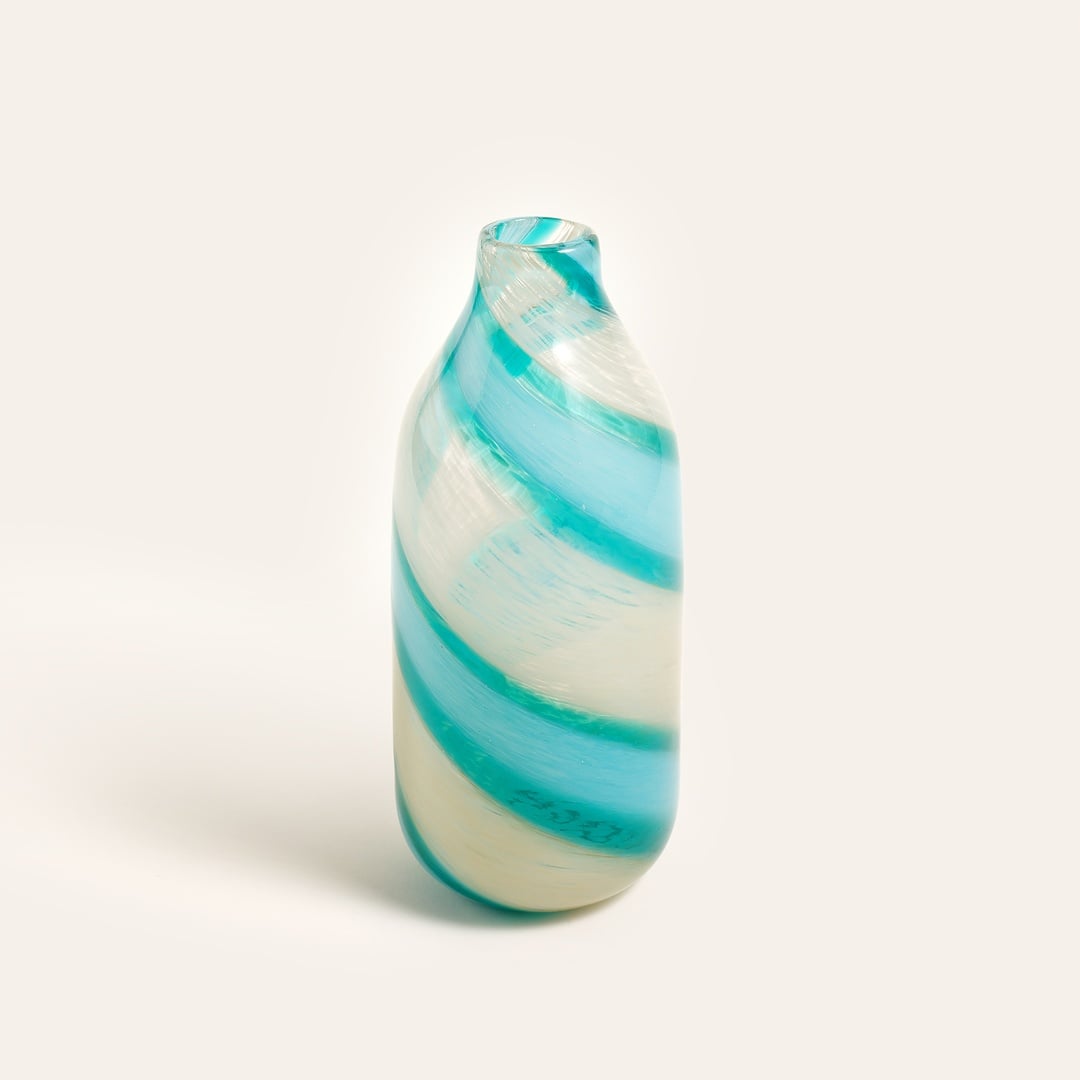 Macau Cam Vazo 13x13x31 Mavi