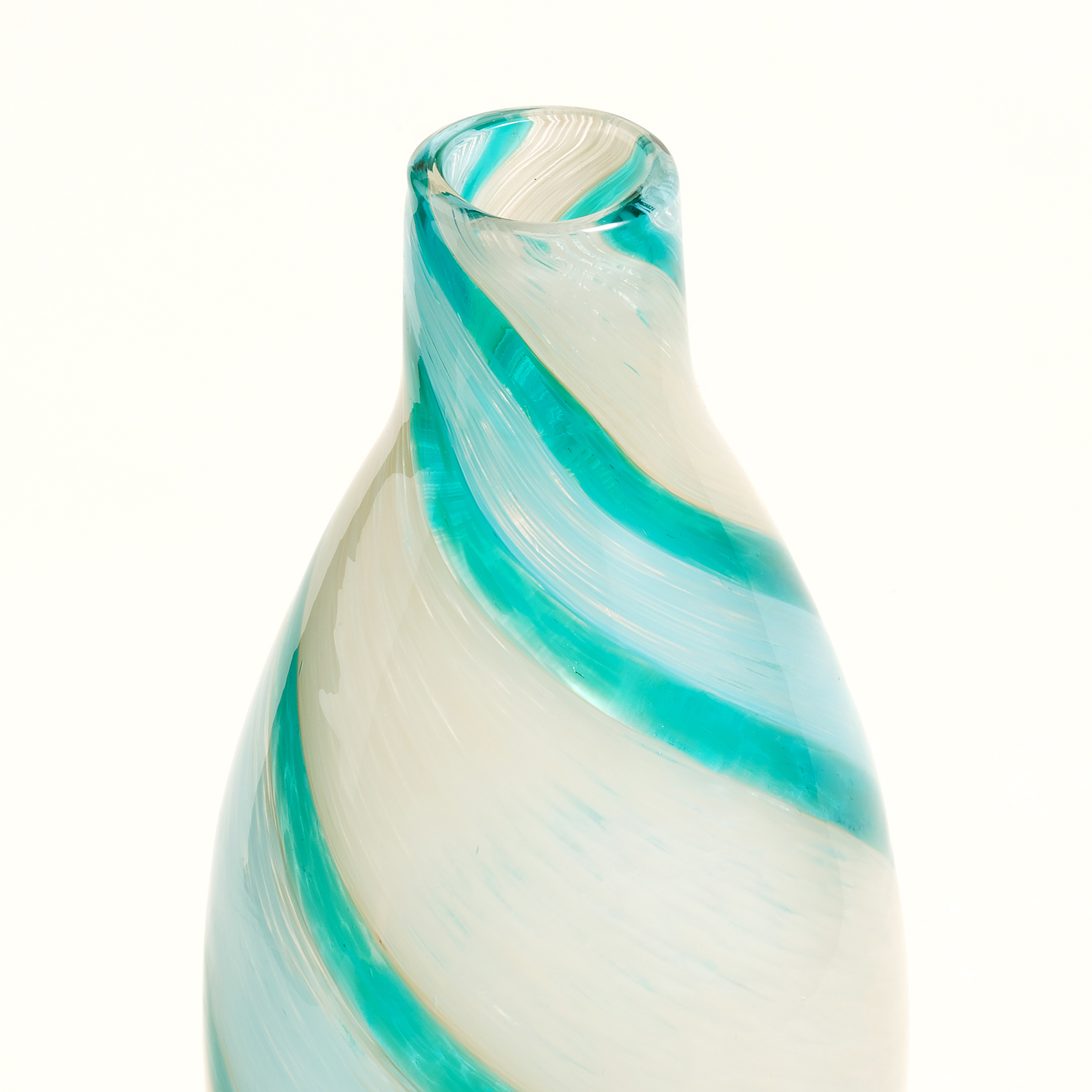 Macau Cam Vazo 12x12x41 Cm Mavi