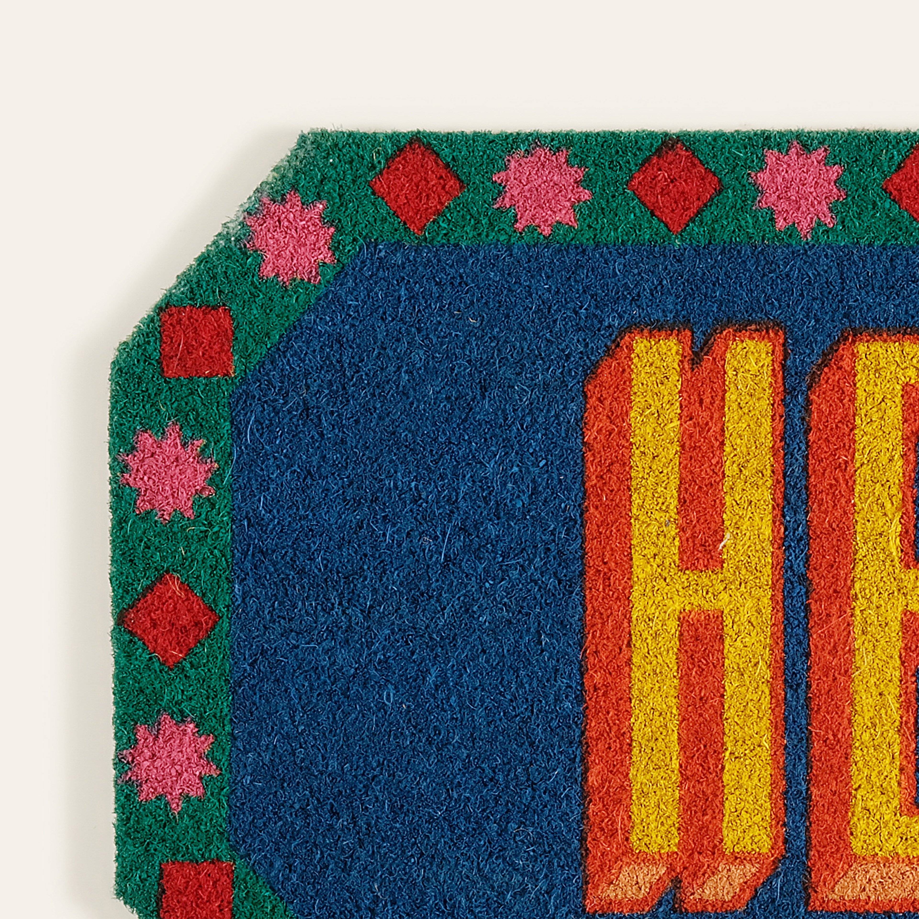 Kerala Coır Kapı Önü Paspası 45x75 Cm Mavi