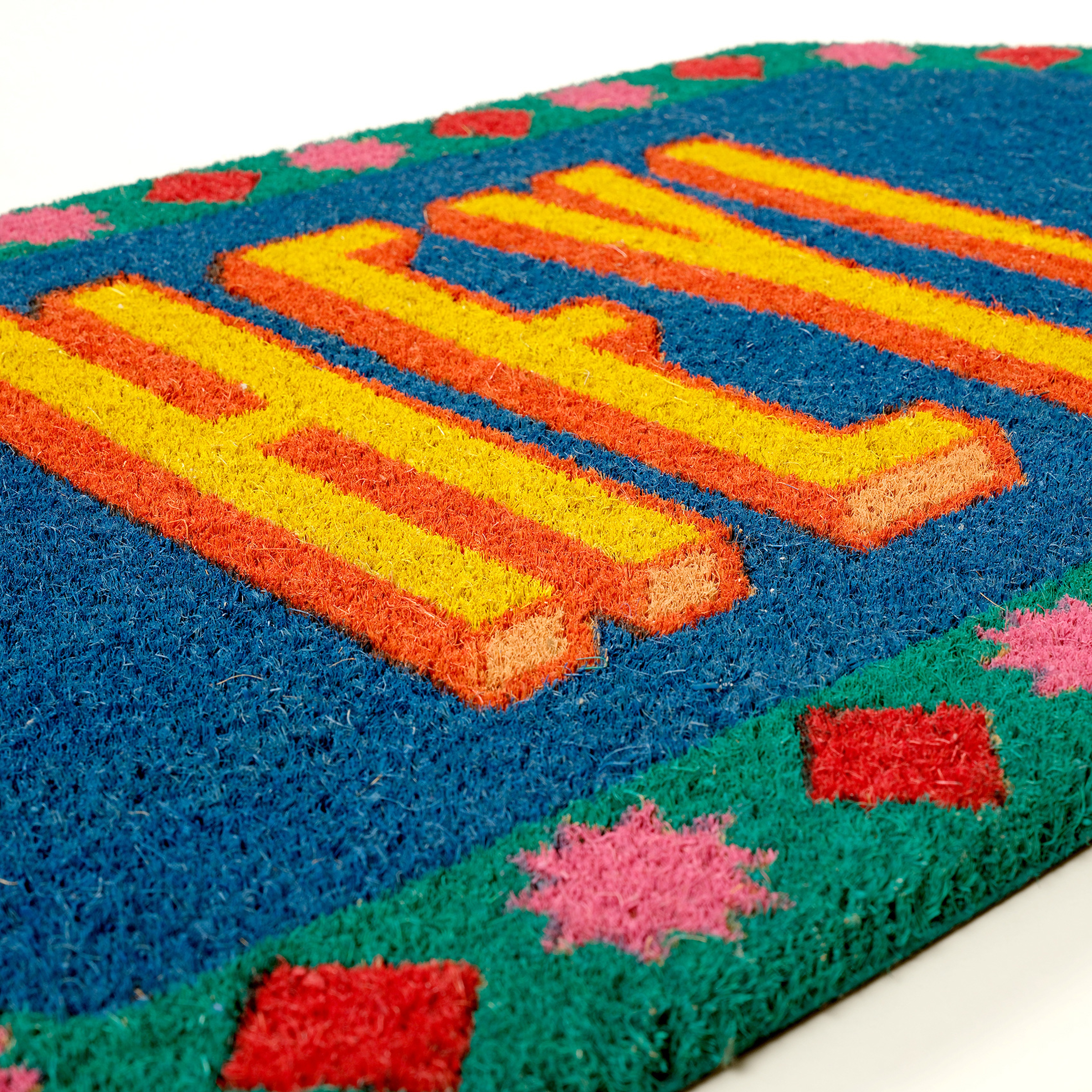 Kerala Coır Kapı Önü Paspası 45x75 Cm Mavi