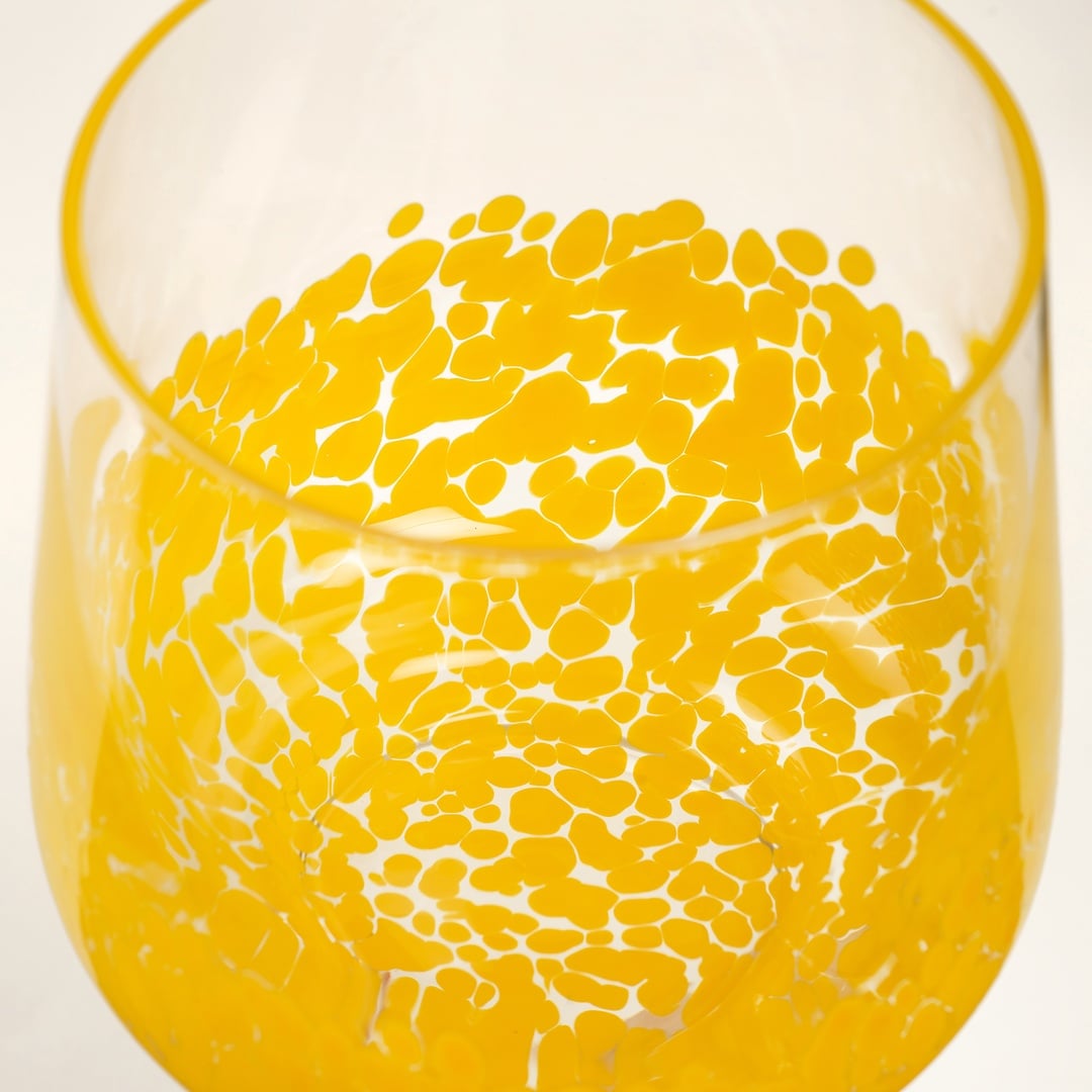 Henan Cam Su Bardağı 430 Ml Sarı