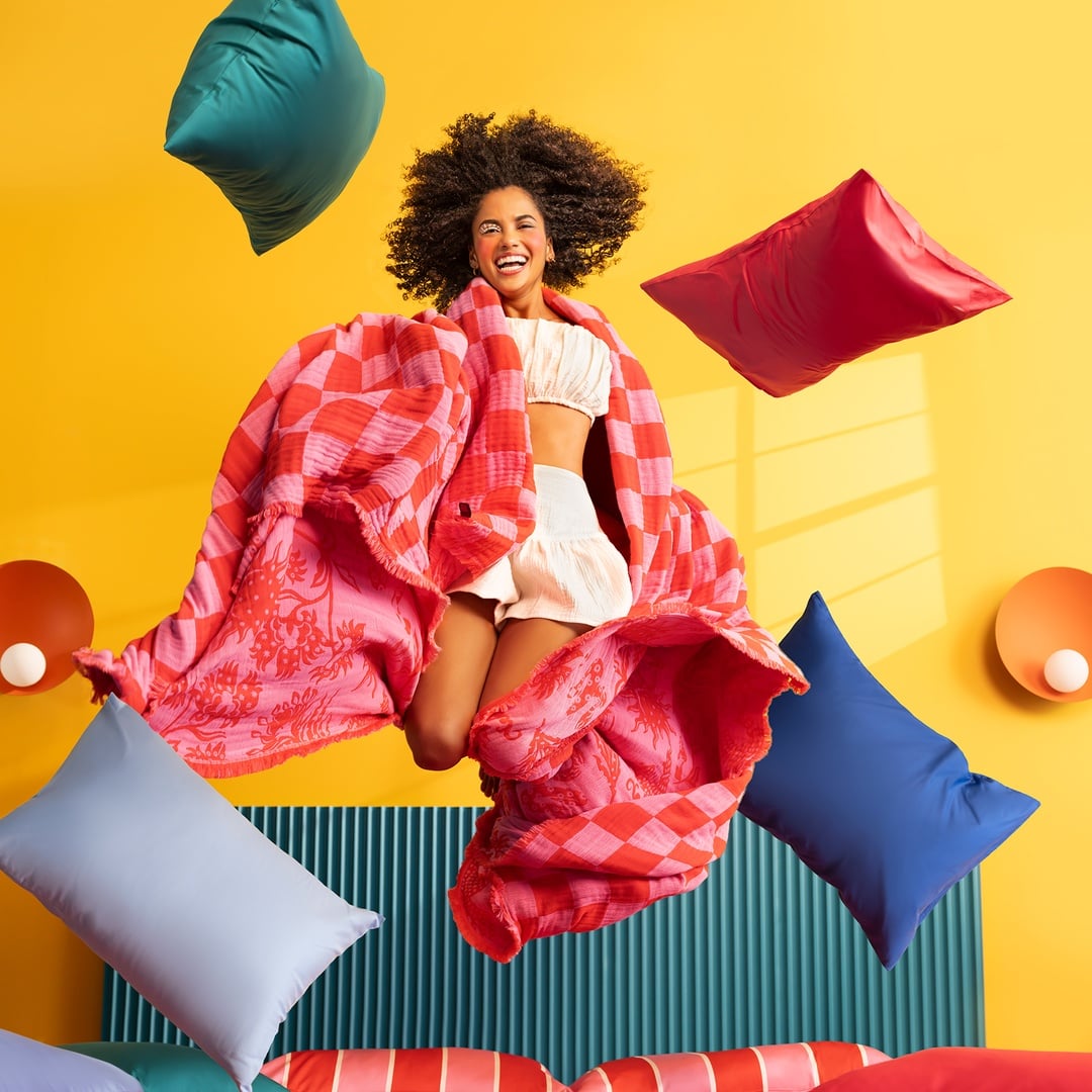 Costa Saçaklı Jakarlı Kıng Sıze Pamuk Yatak Örtüsü 260x240 Cm Pembe