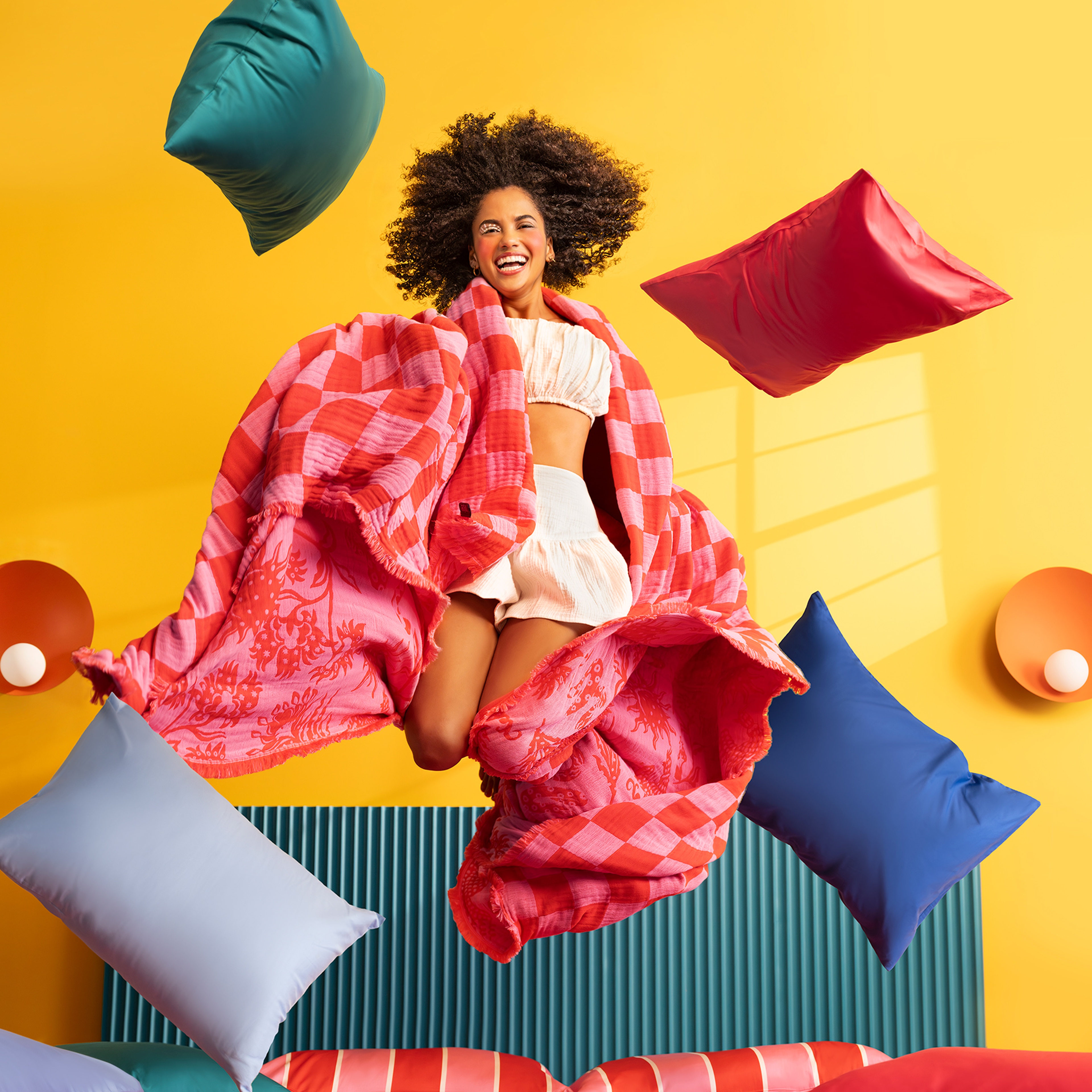 Costa Saçaklı Jakarlı Kıng Sıze Pamuk Yatak Örtüsü 260x240 Cm Pembe