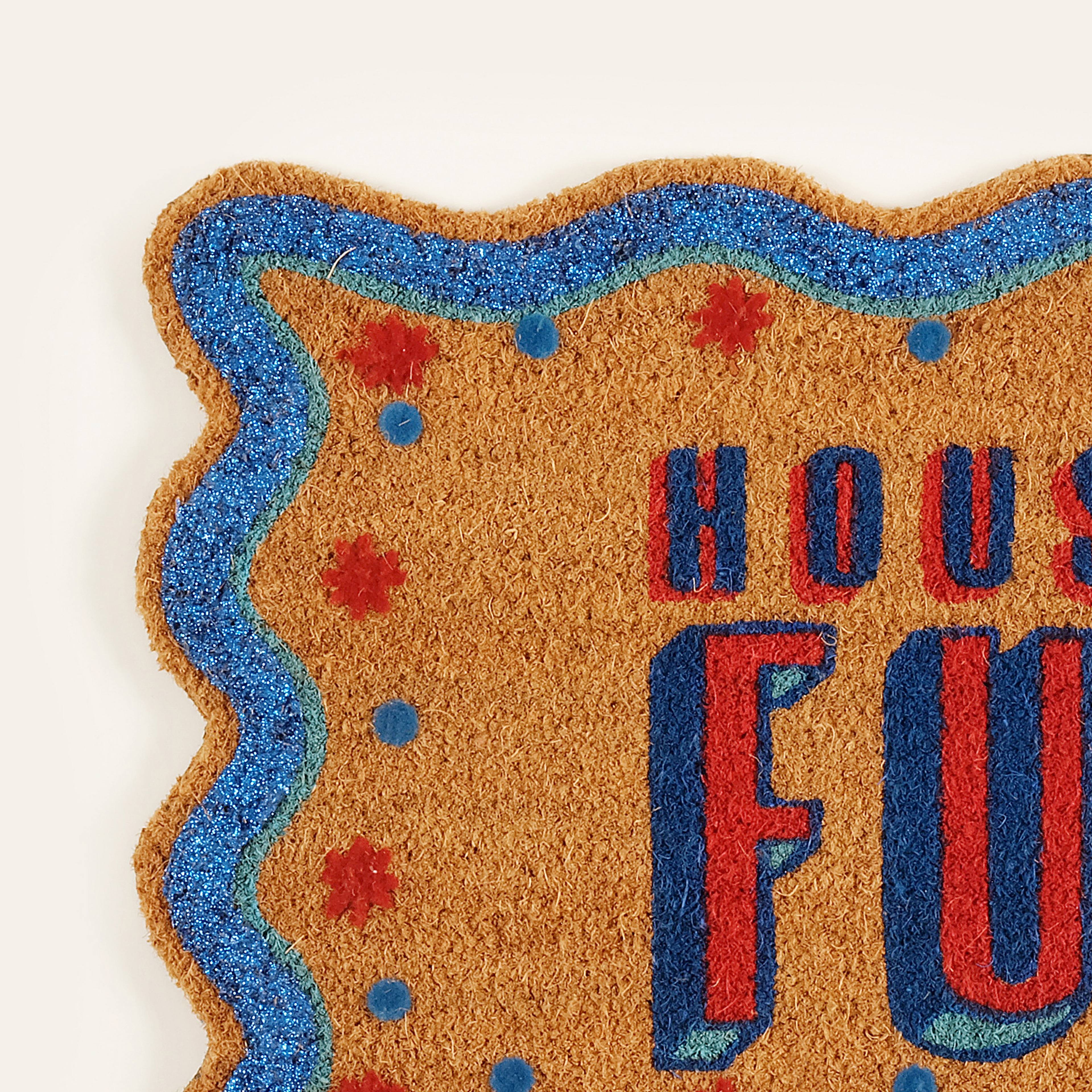 Kerala Coır Kapı Önü Paspası 45x75 Cm Mavi