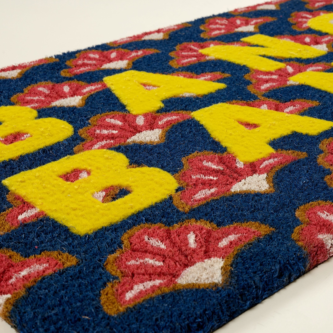 Kerala Coır Kapı Önü Paspası 45x75 Cm Sarı