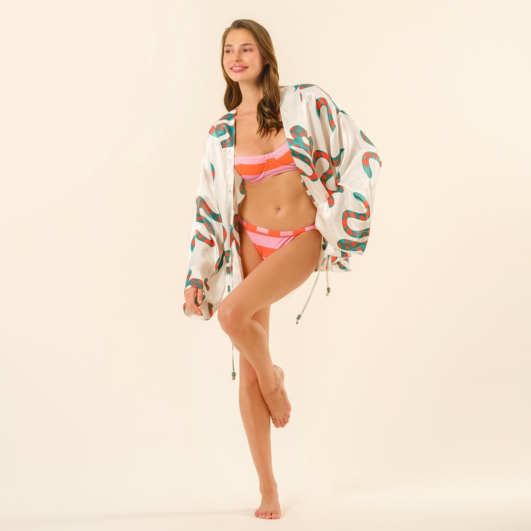 Prınkıpo Bikini Altı 23x21 Cm Pembe - Turuncu