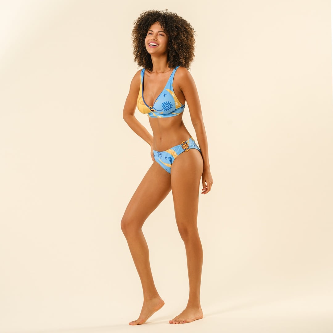 Daphne Bikini Üstü 23x21 Cm Mavi