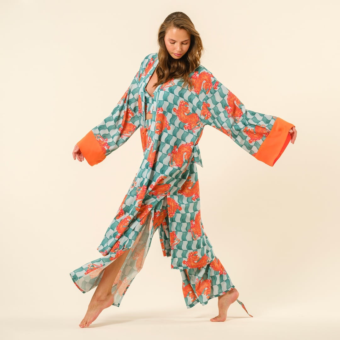 Tavas Dijital Baskılı Pantolon - Yeşil