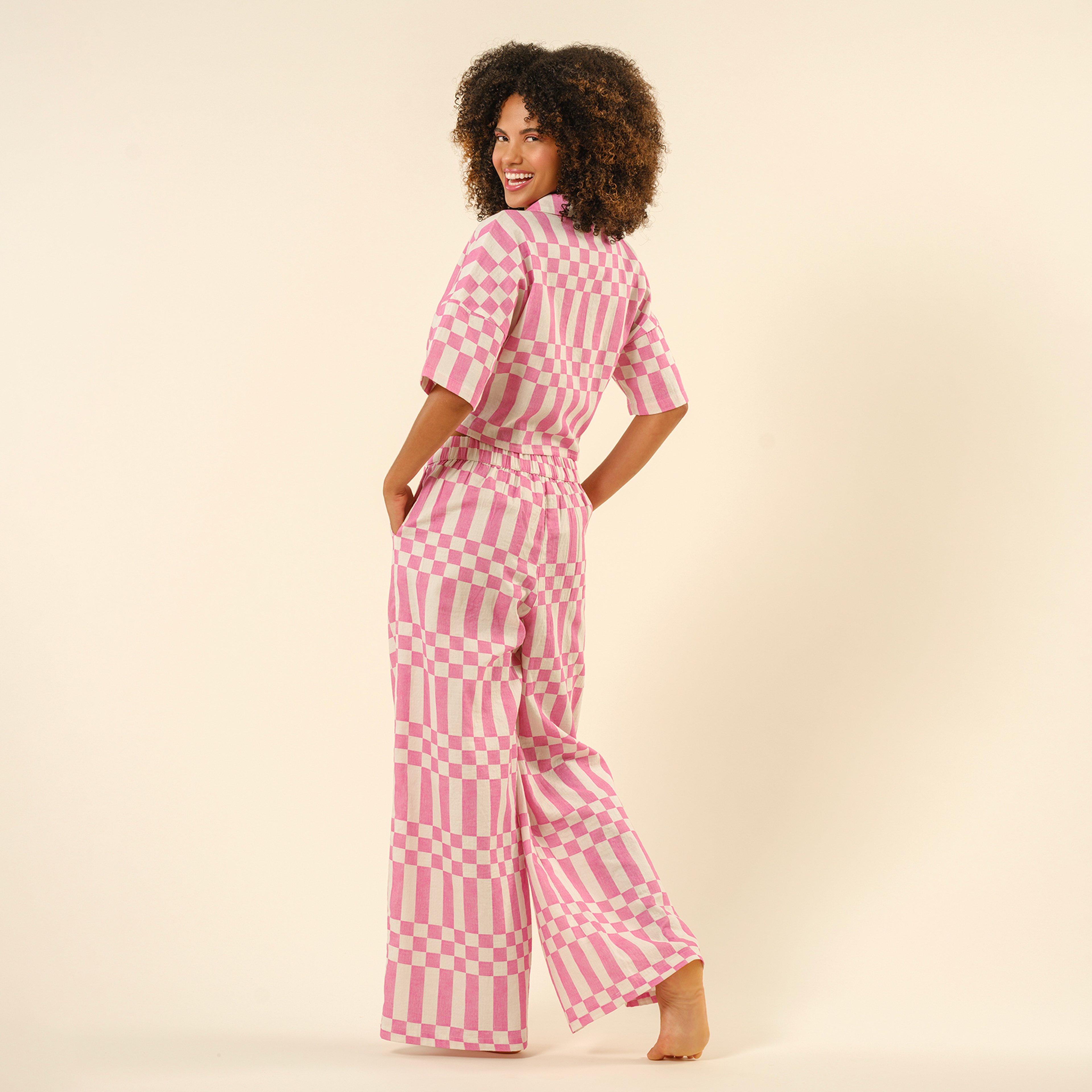 Tavas Nakışlı Gömlek - Ekru