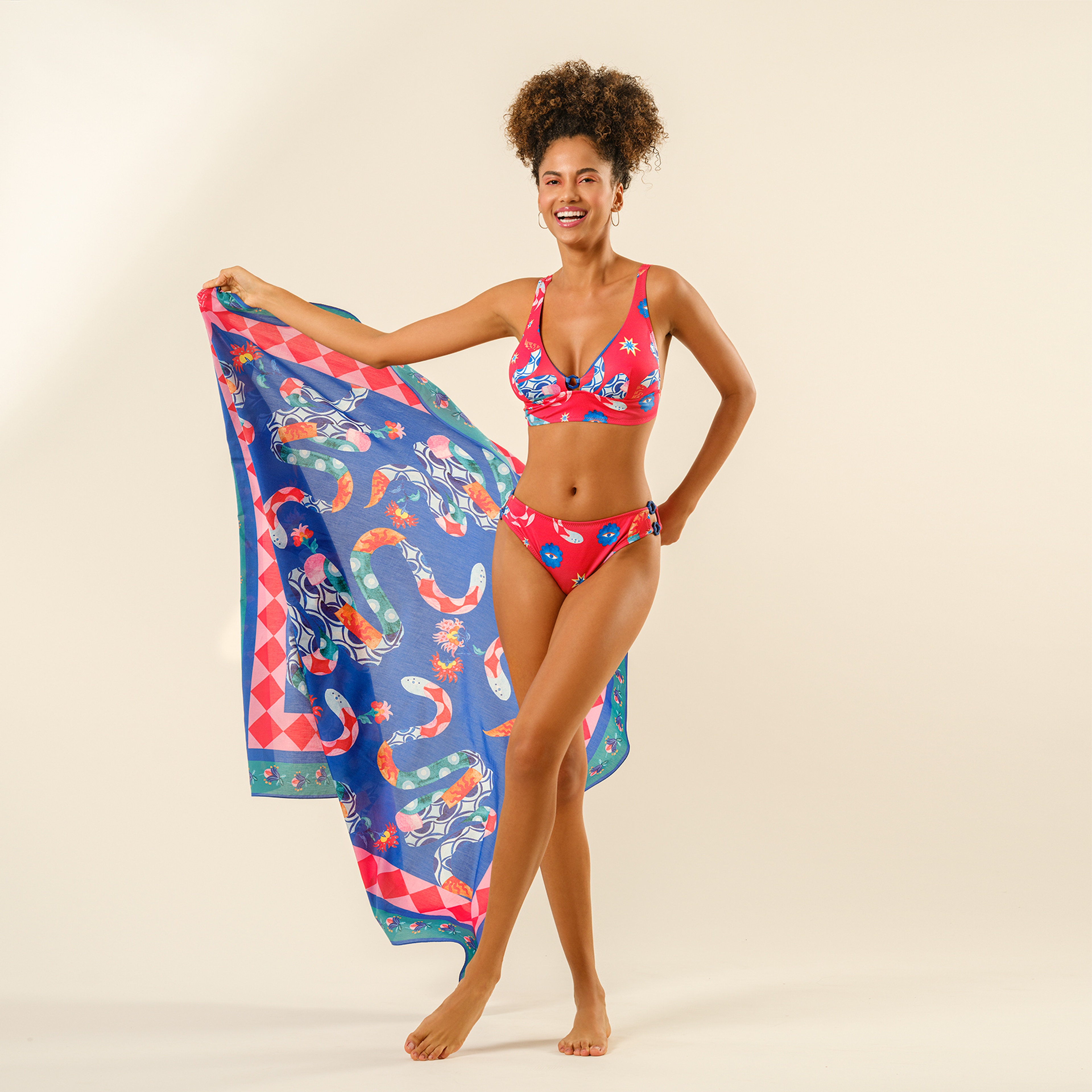 Daphne Bikini Üstü 23x21 Cm Kırmızı