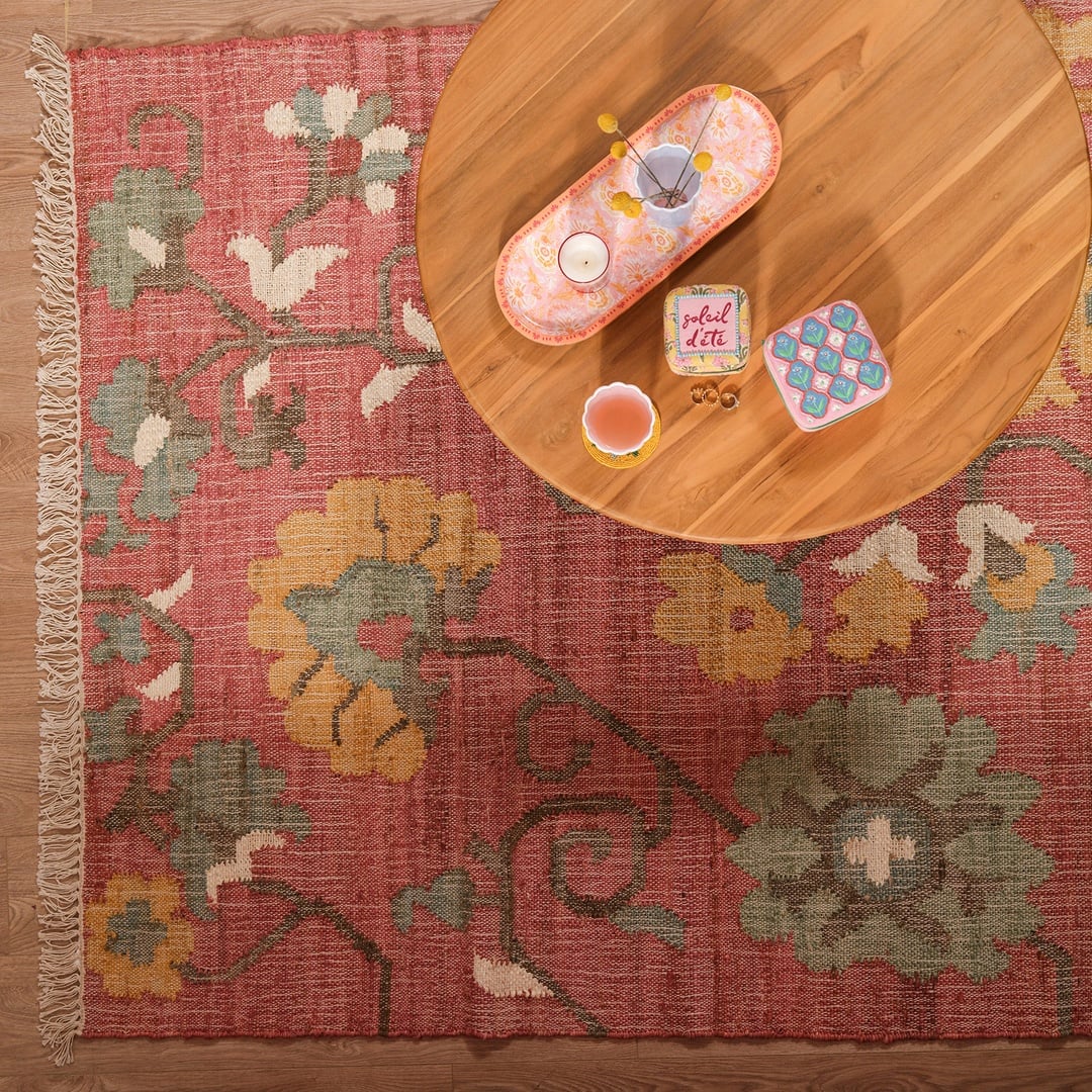 Jaıpur Jüt Kilim 120x180 Cm Kırmızı