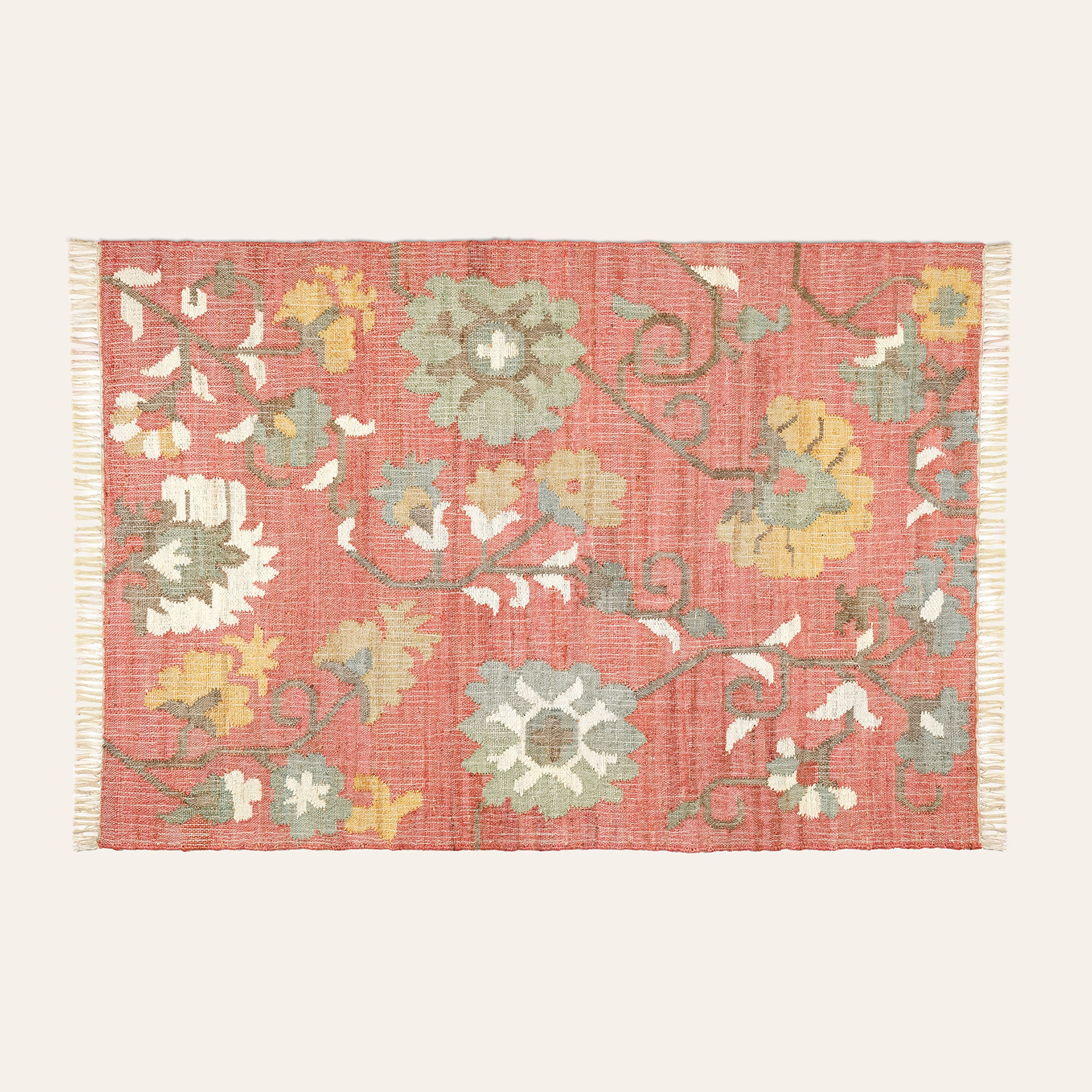 Jaıpur Jüt Kilim 120x180 Cm Kırmızı