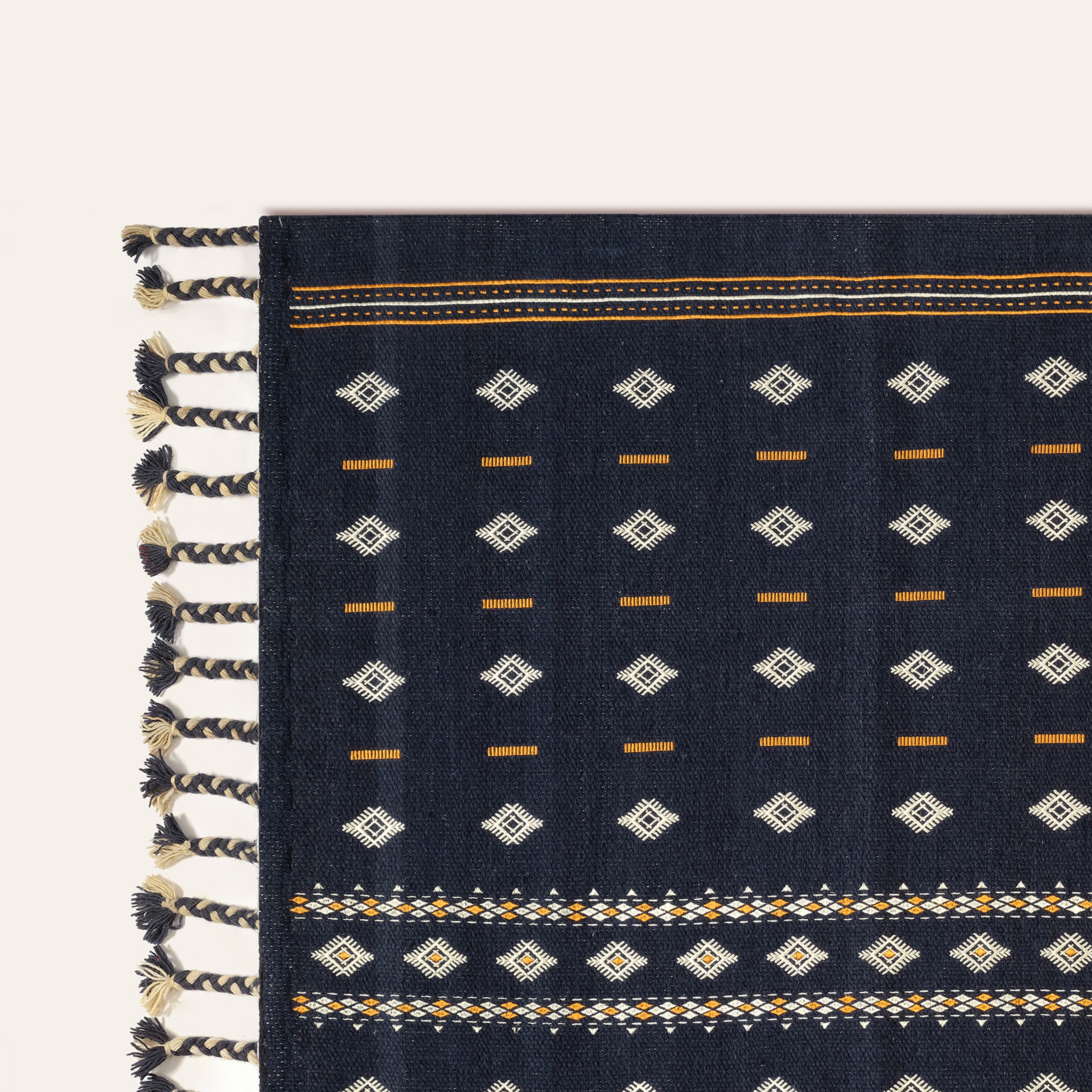 Jaıpur Yün Kilim 80x150 Cm Mavi