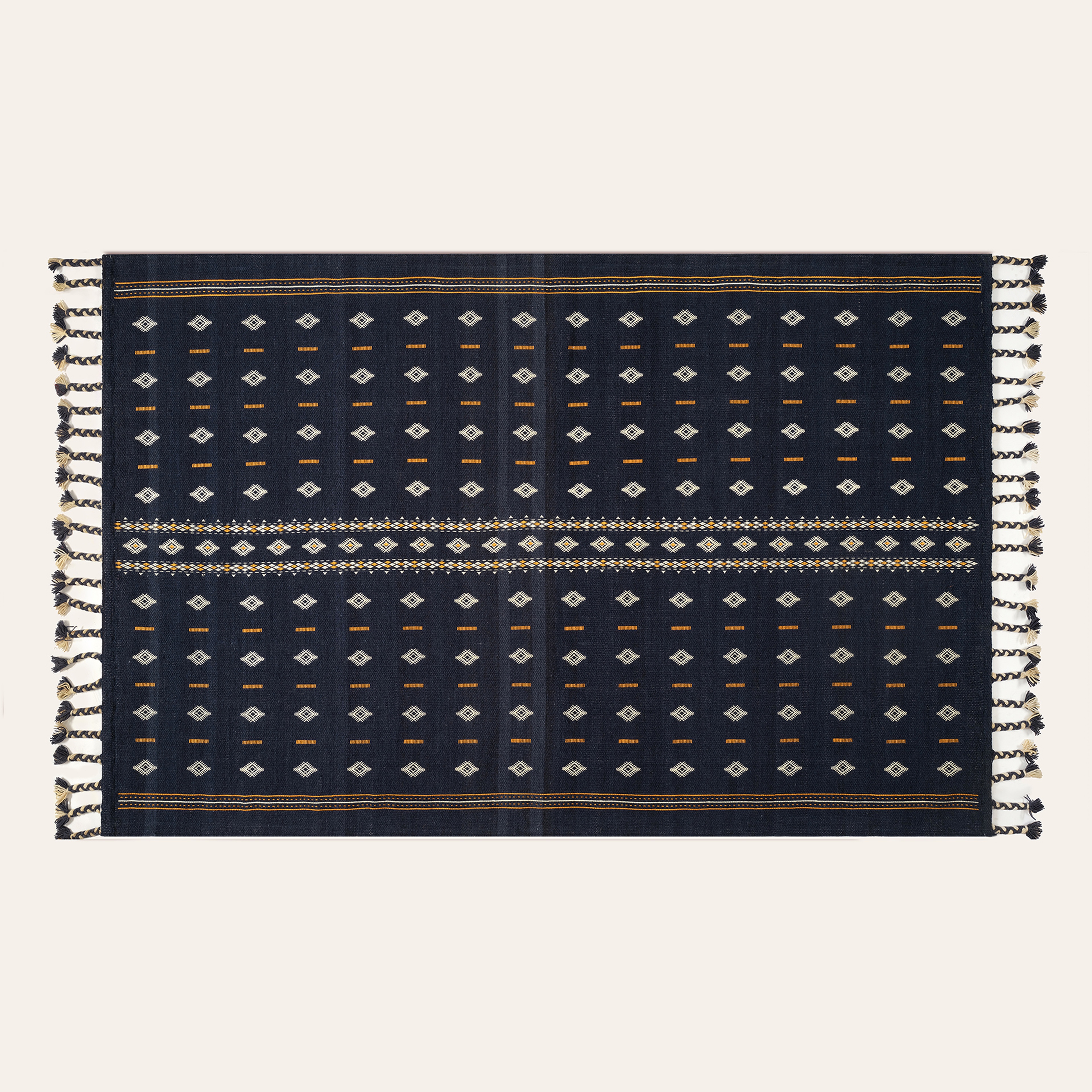 Jaıpur Yün Kilim 80x150 Cm Mavi