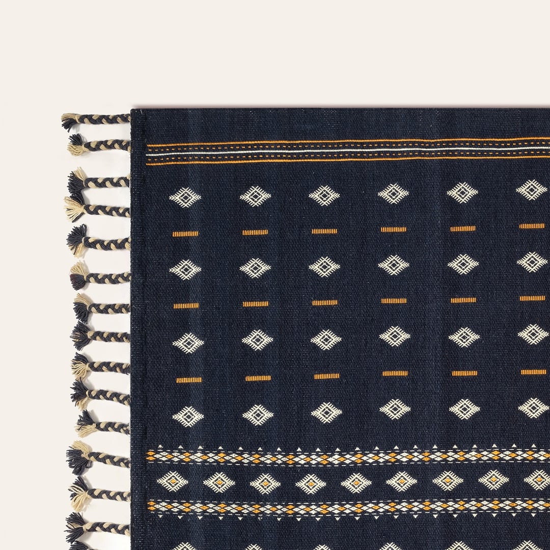 Jaıpur Yün Kilim 120x180 Cm Mavi