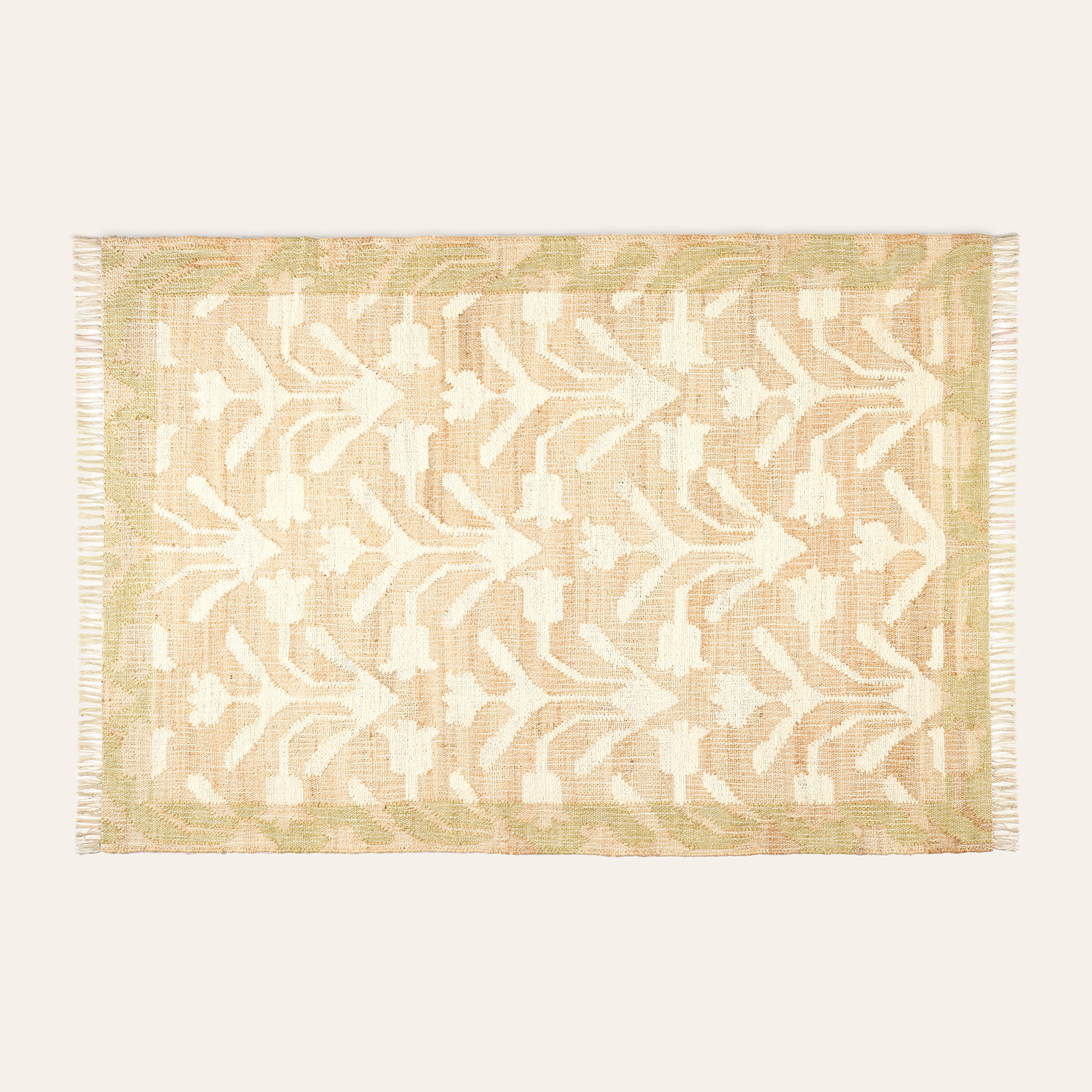 Jaıpur Jüt Kilim 120x180 Cm Bej - Yeşil