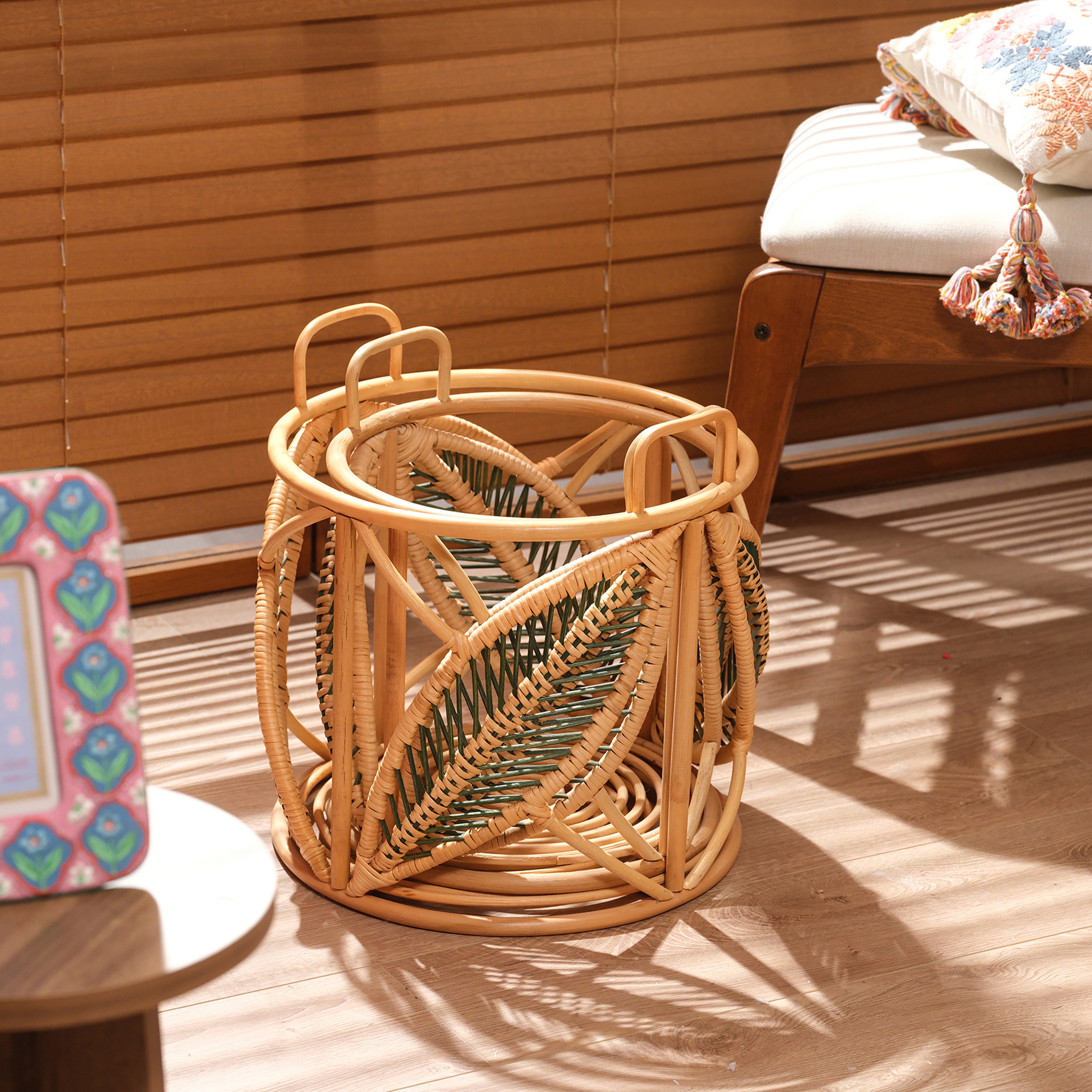 Java Natural Rattan Sepet 32 Cm