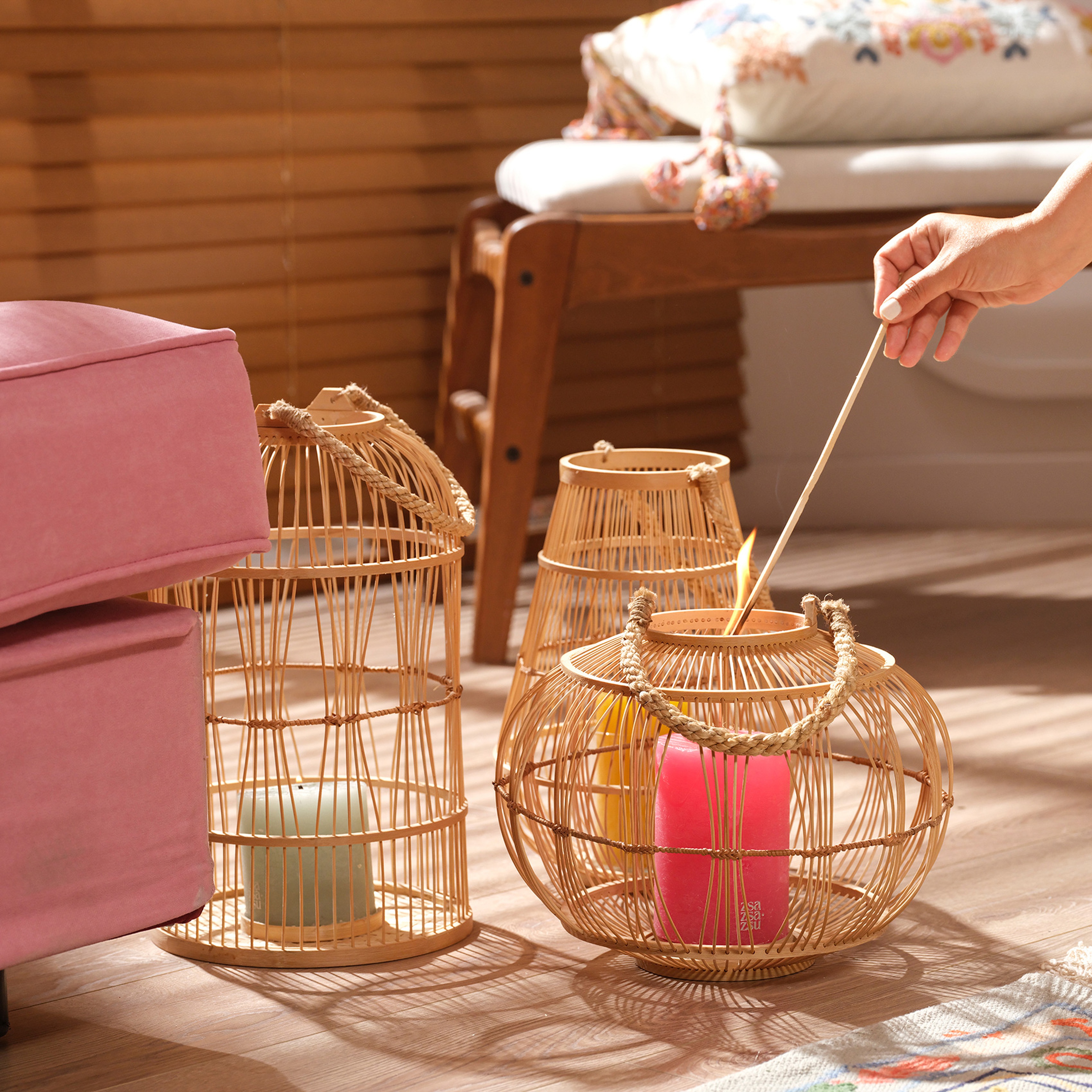 Tam Dao Deniz Çayırı Fener 30x12x23 Cm Natural