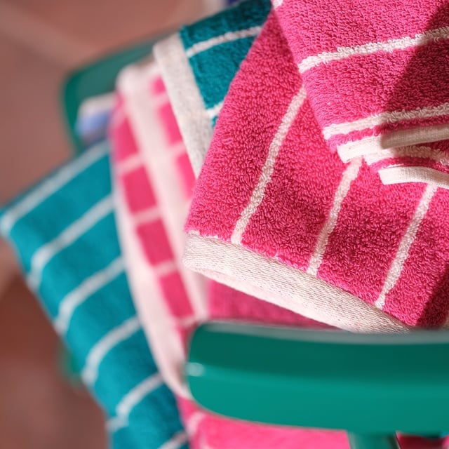 Solıd Geniş Çizgili İplik Boyalı Pamuk %100 Pamuk El Havlusu 30x50 Cm Fuşya