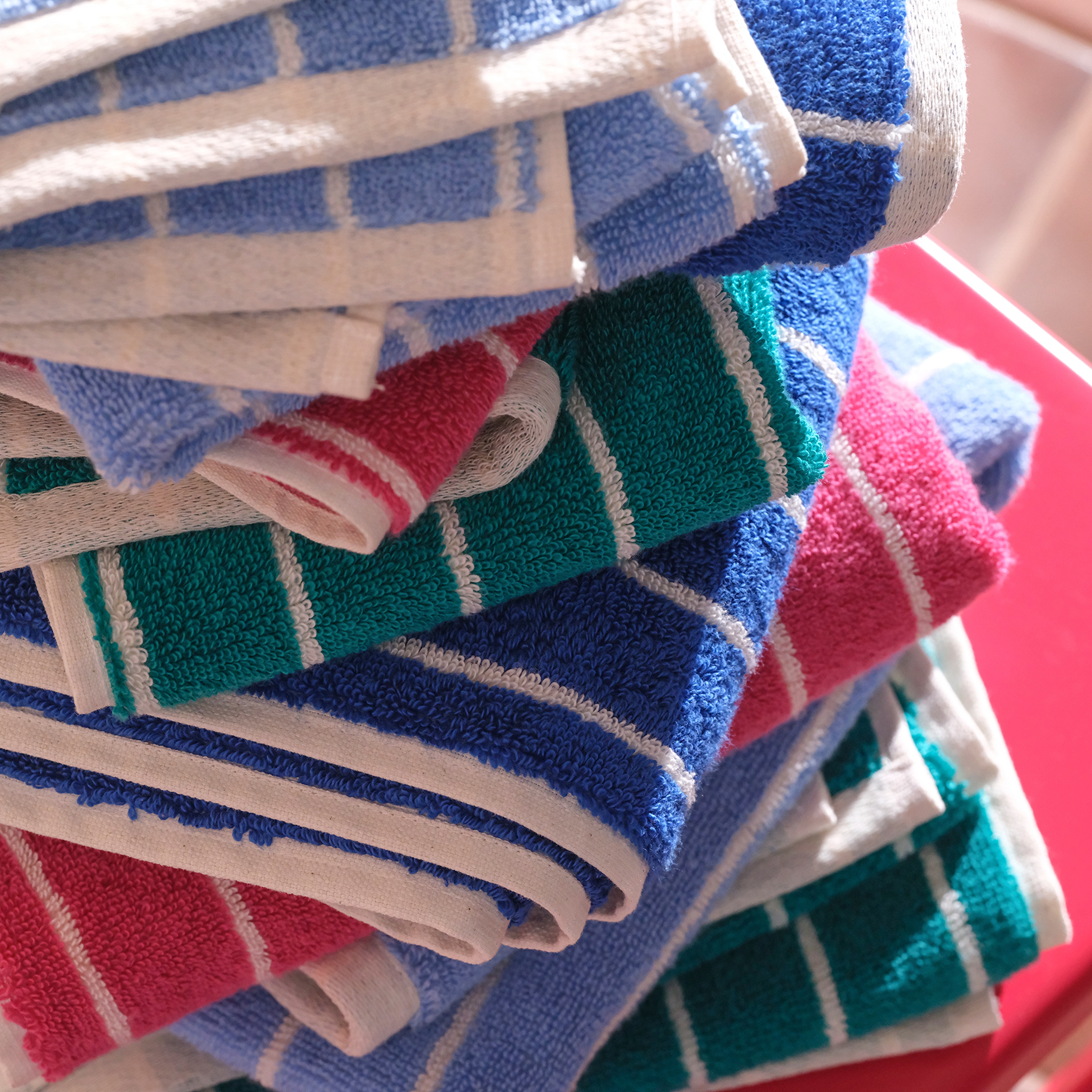 Solıd Geniş Çizgili İplik Boyalı Pamuk %100 Pamuk El Havlusu 30x50 Cm Koyu Yeşil