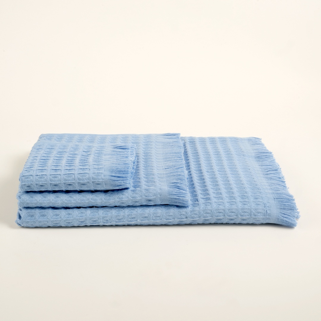 Solıd Mavi Banyo Havlusu 90x150 Cm