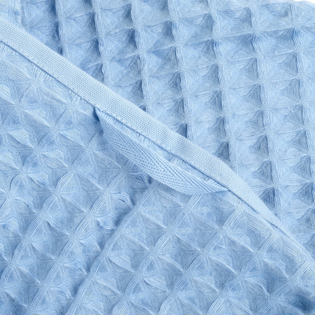 Solıd Waffle Pamuk Modal Pamuklu Yüz Havlusu 50x90 Cm Mavi