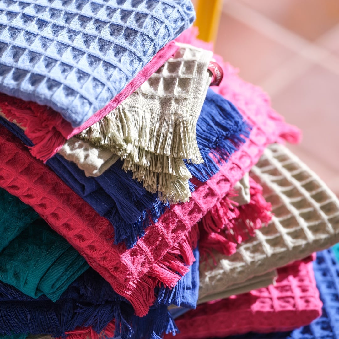 Solıd Waffle Pamuk Modal Pamuklu Yüz Havlusu 50x90 Cm Yeşil