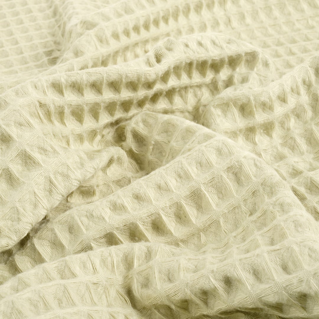 Solıd Waffle Pamuk Modal Pamuklu Yüz Havlusu 50x90 Cm Yeşil