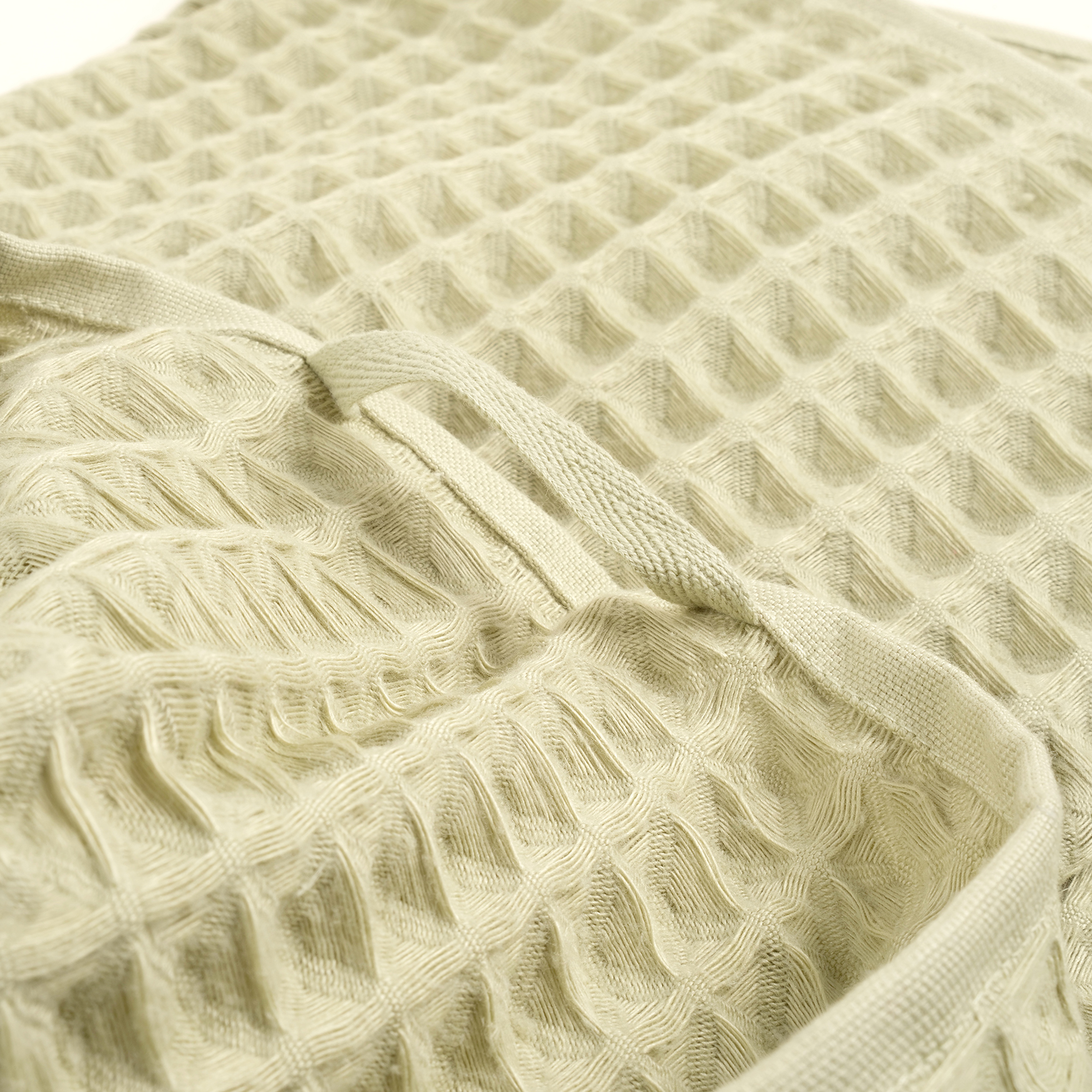 Solıd Waffle Pamuk Modal Pamuklu Yüz Havlusu 50x90 Cm Yeşil