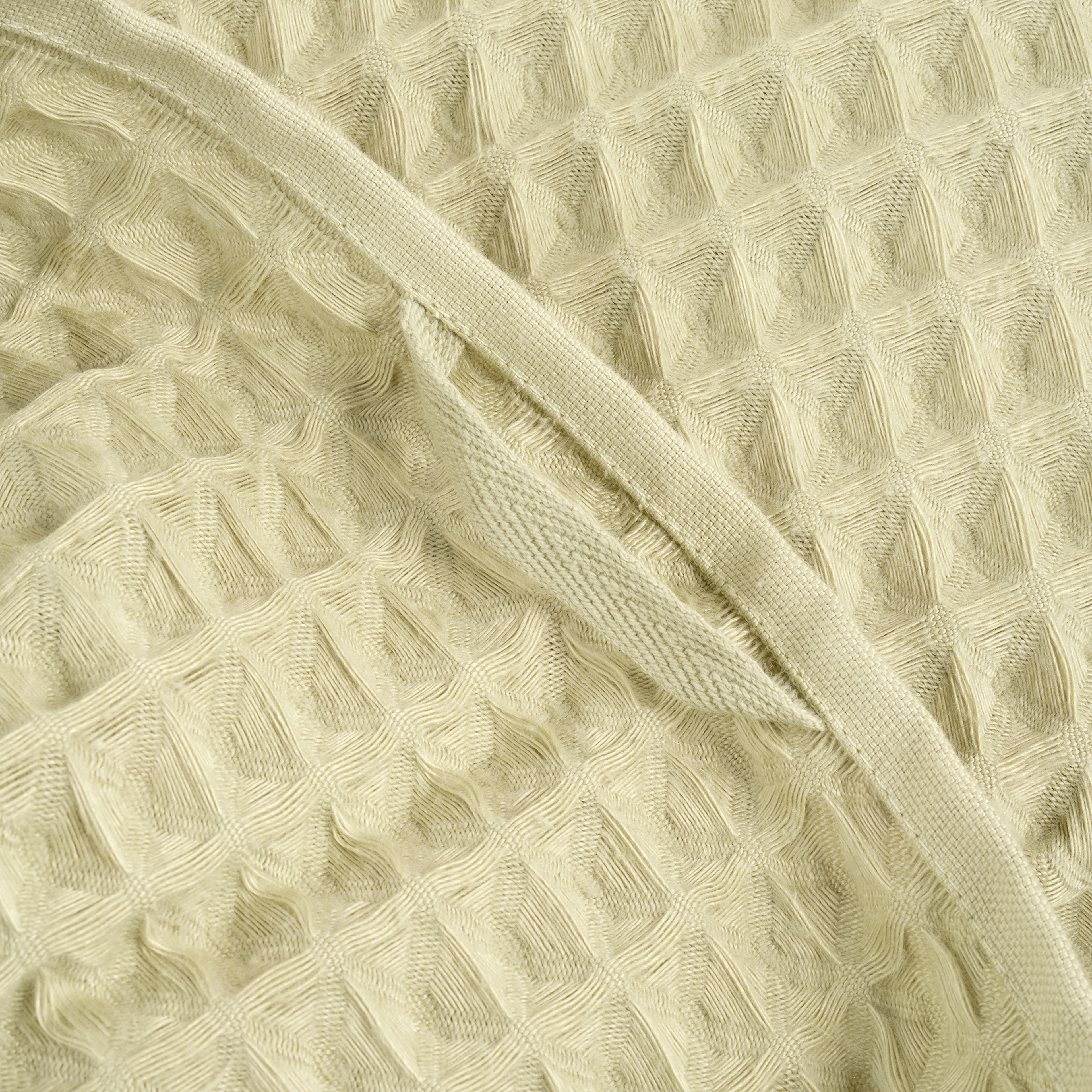 Solıd Waffle Pamuk Modal Pamuklu Yüz Havlusu 50x90 Cm Yeşil