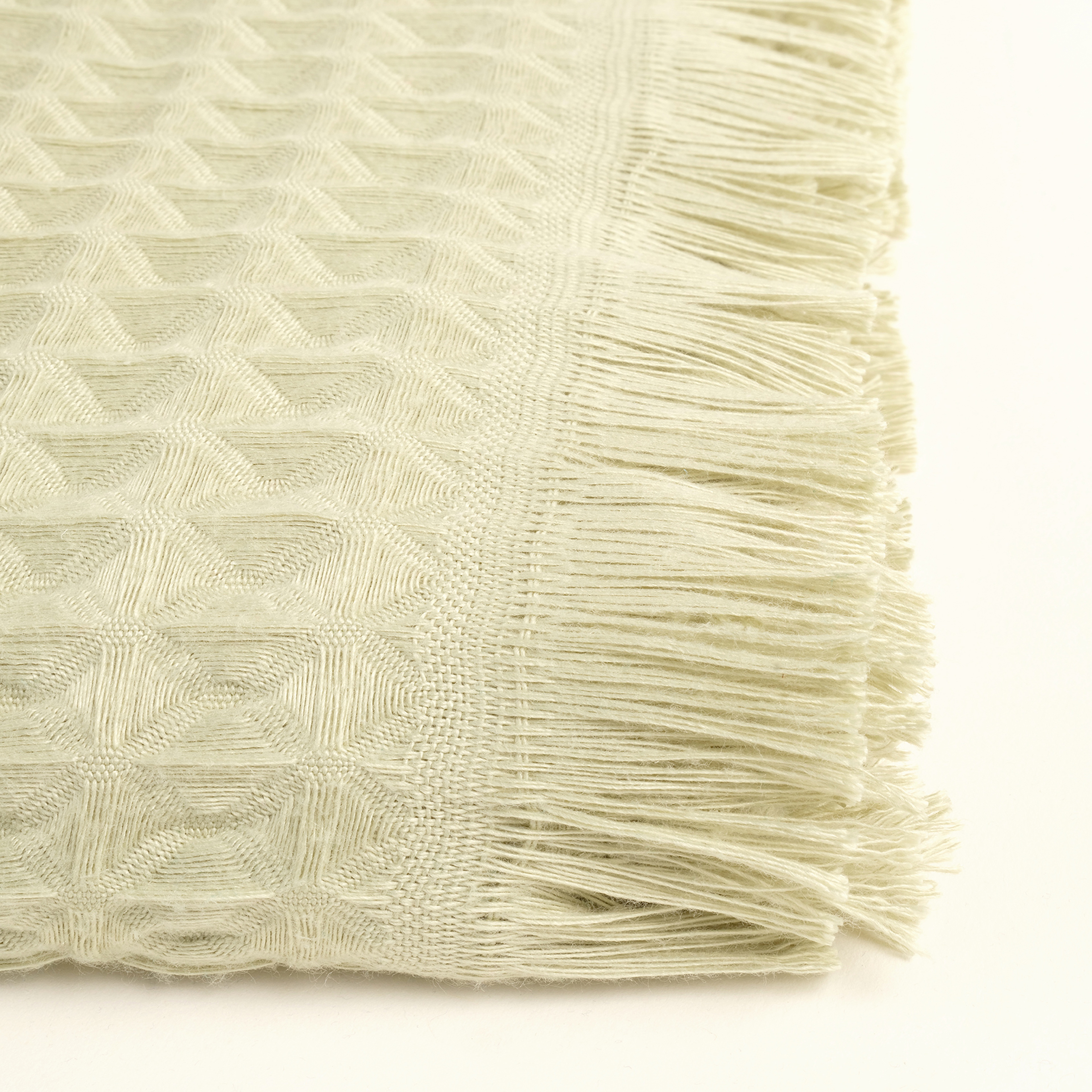 Solıd Waffle Pamuk Modal Pamuklu Yüz Havlusu 50x90 Cm Yeşil