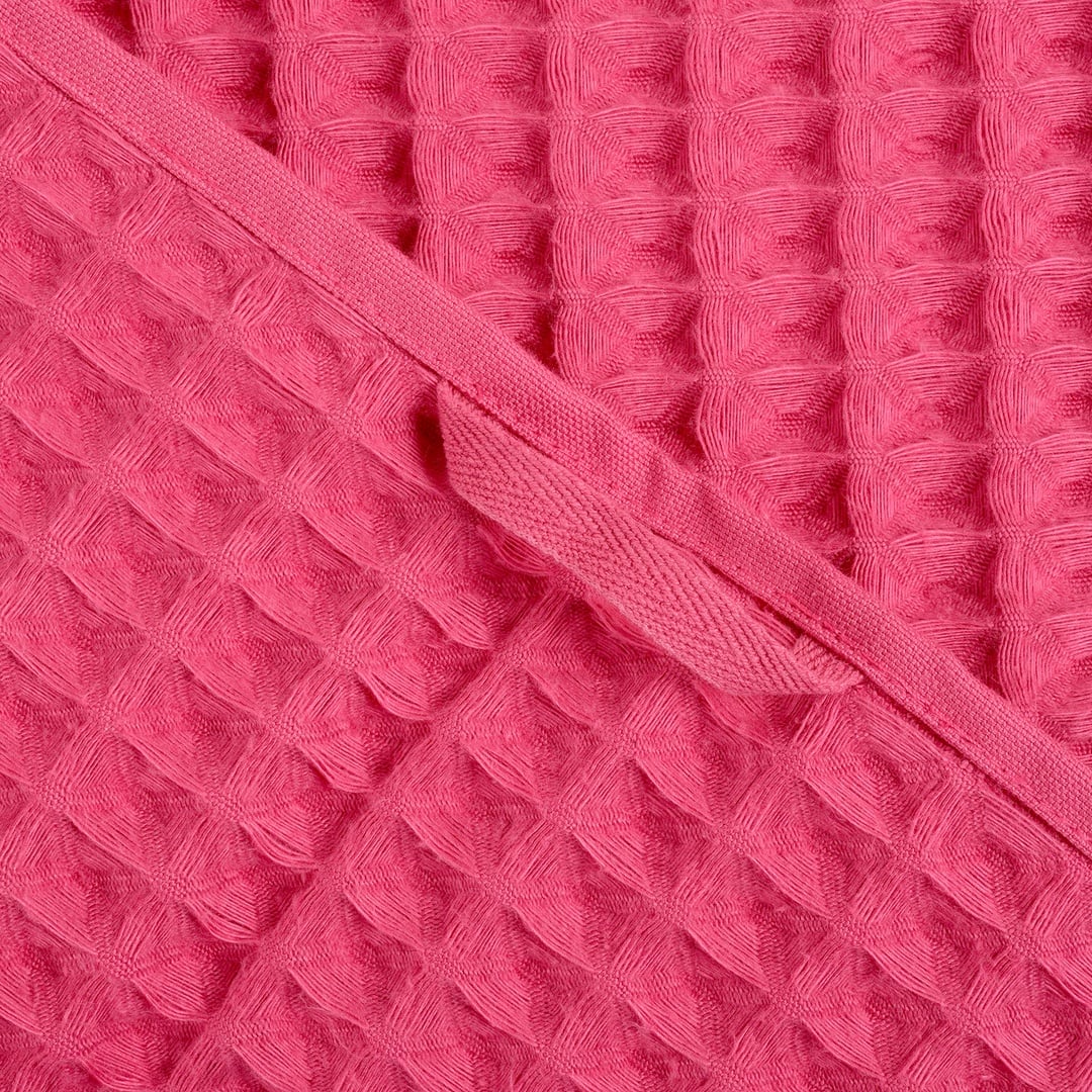 Solıd Waffle Pamuk Modal Pamuklu Yüz Havlusu 50x90 Cm Fuşya