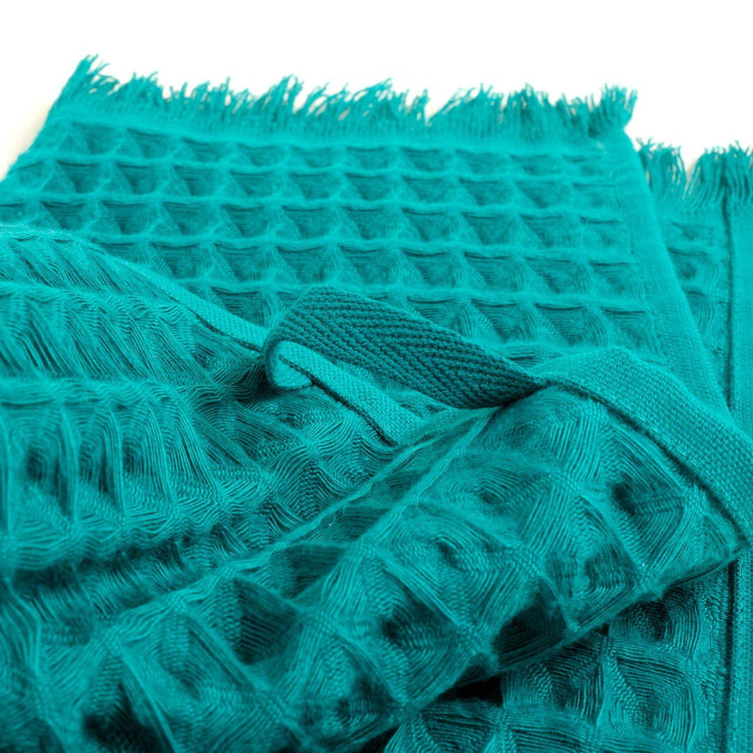 Solıd Koyu Yeşil Banyo Havlusu 90x150 Cm