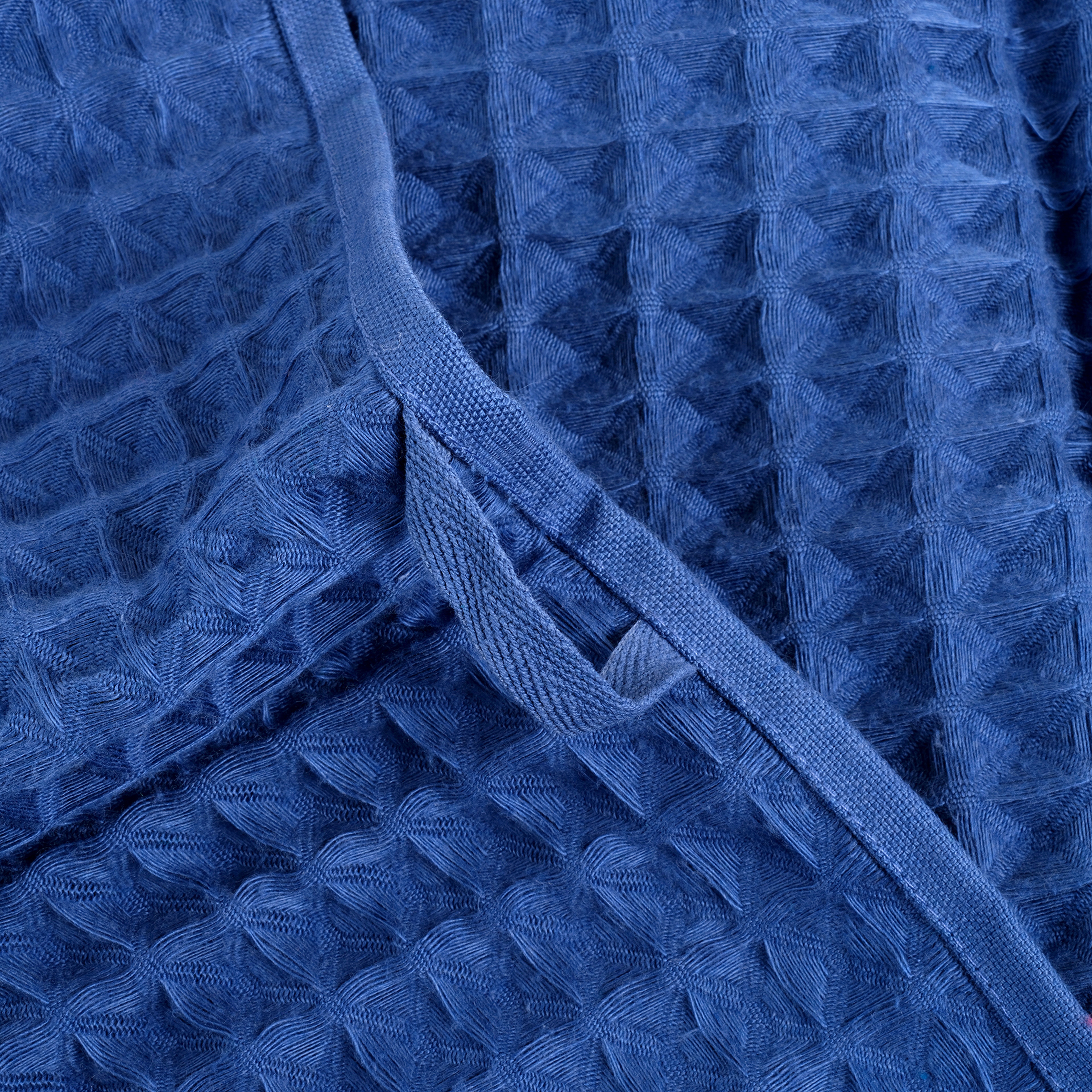 Solıd Waffle Pamuk Modal Pamuklu Yüz Havlusu 50x90 Cm Koyu Mavi