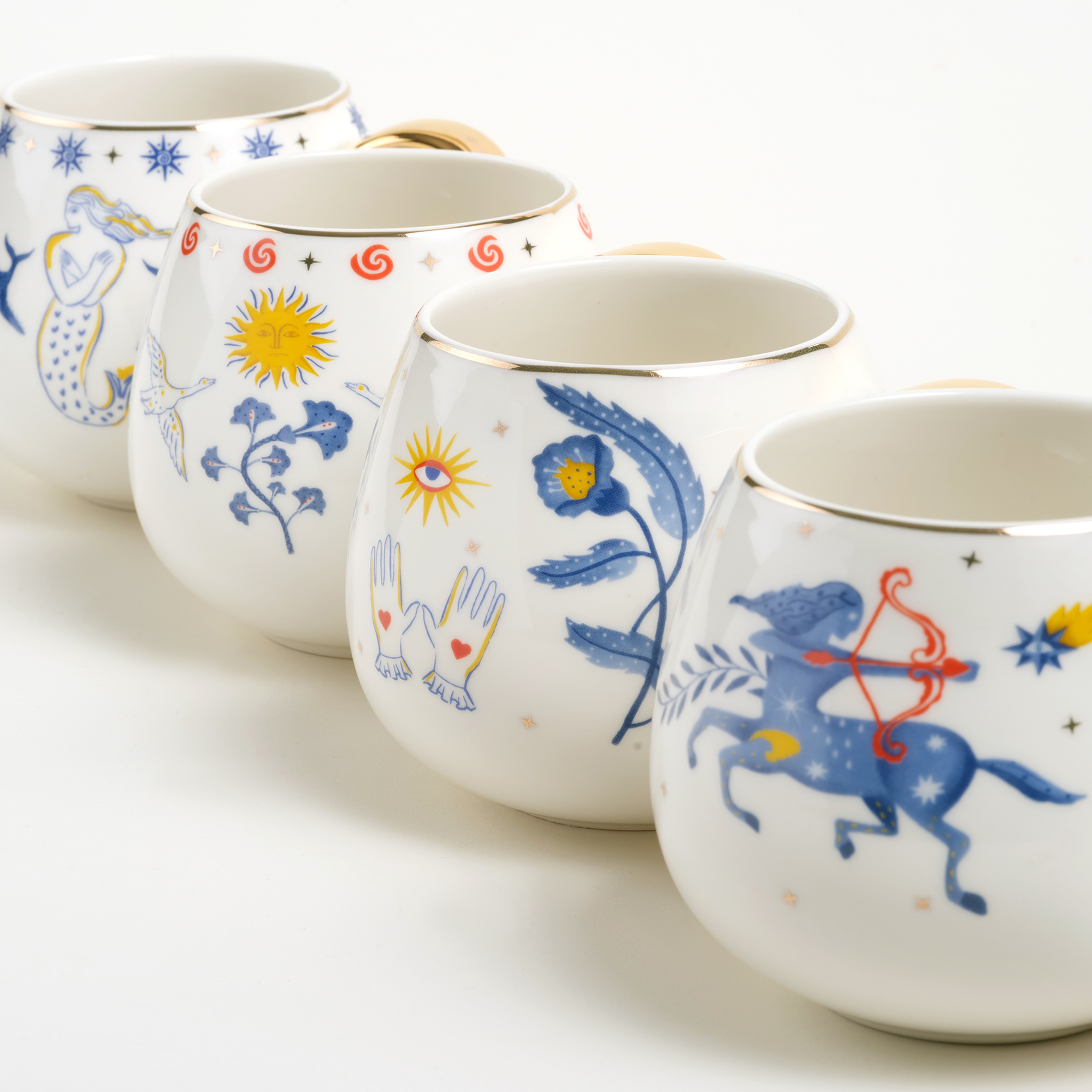 Luohu Porselen Kupa 400 Ml Beyaz