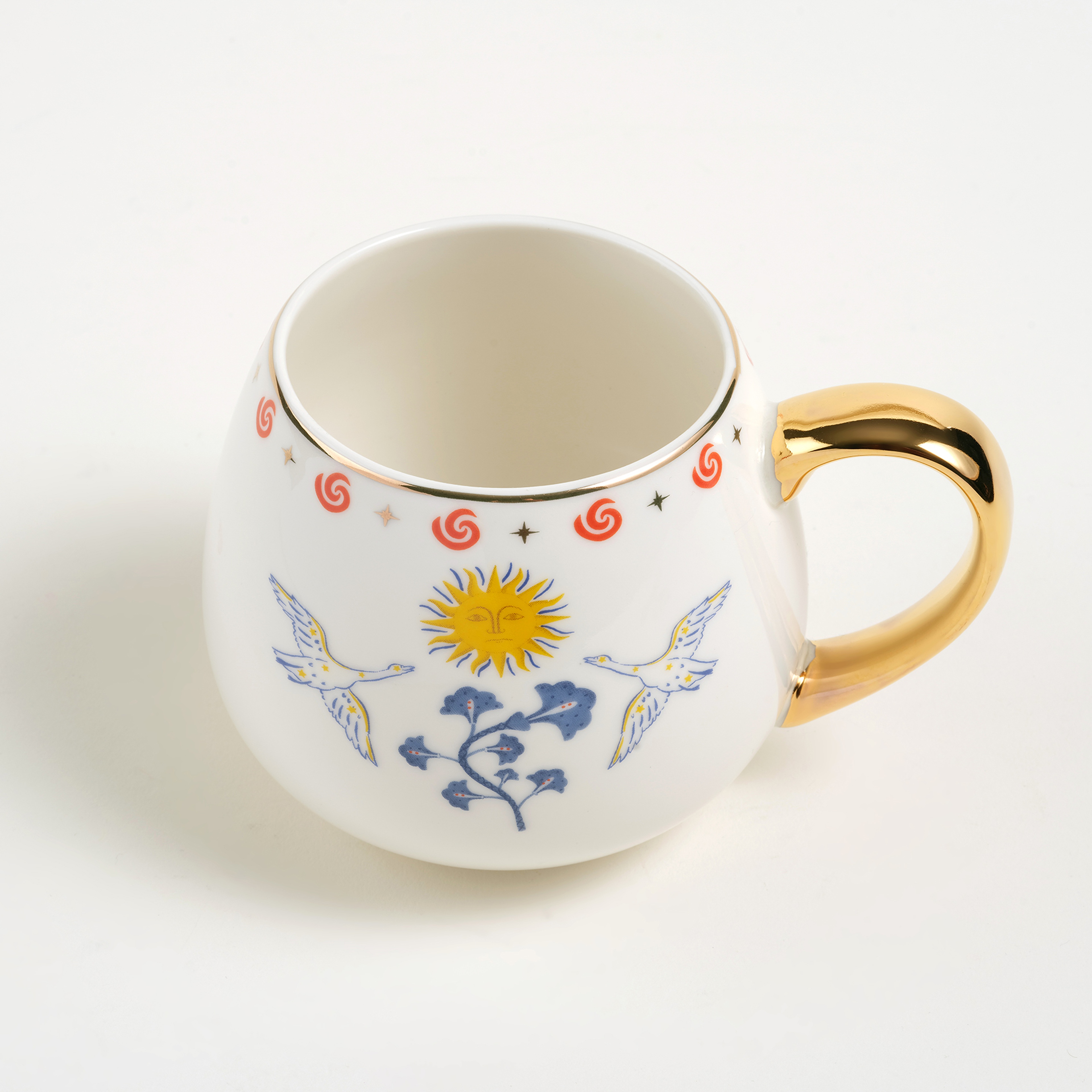 Luohu Porselen Kupa 400 Ml Beyaz