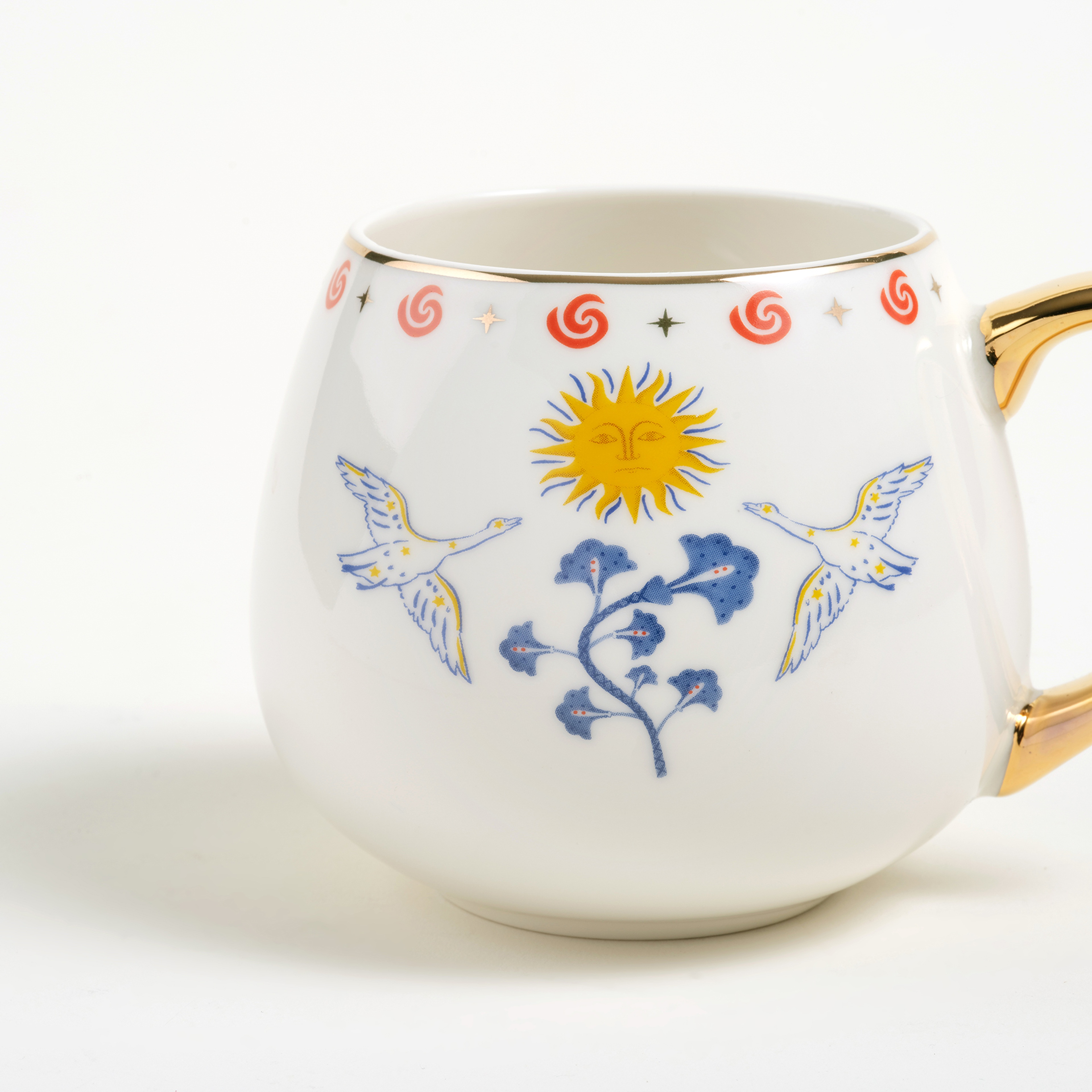 Luohu Porselen Kupa 400 Ml Beyaz