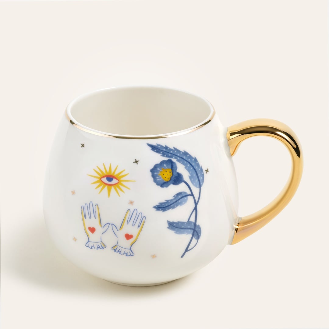 Luohu Porselen Kupa 400 Ml Beyaz